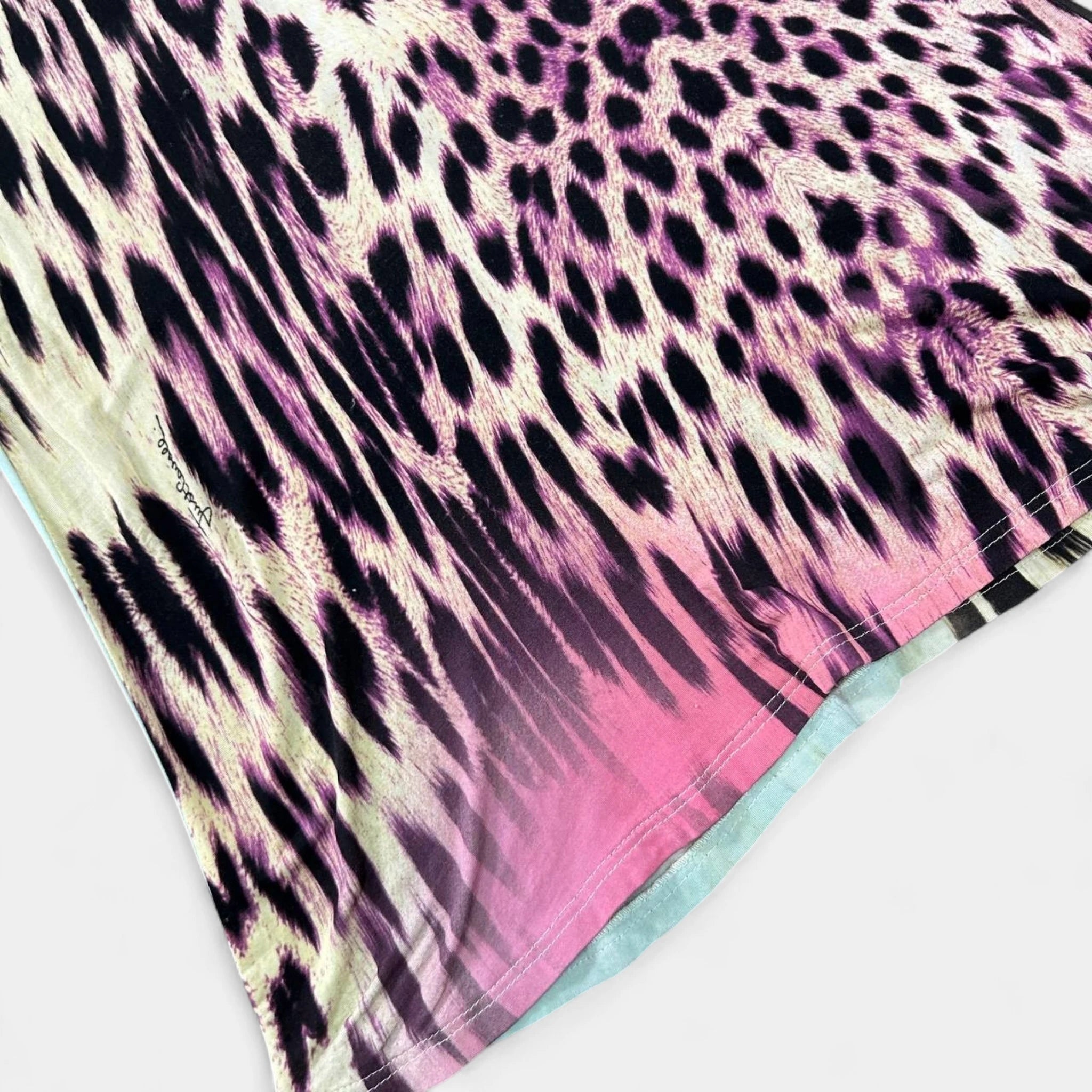 Just Cavalli 2005 Mixed Leopard Print Dress