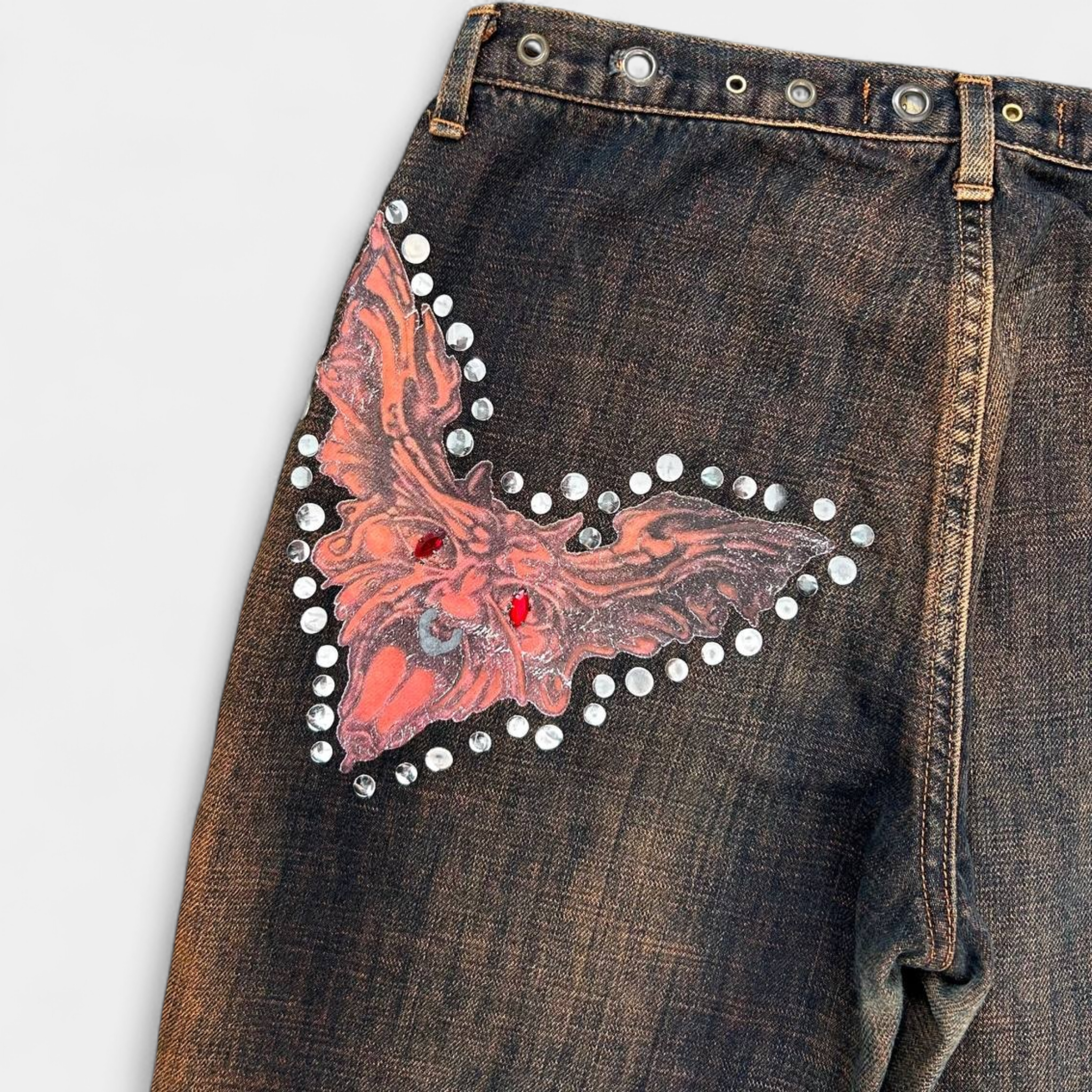 Just Cavalli Gradient Butterfly Denim