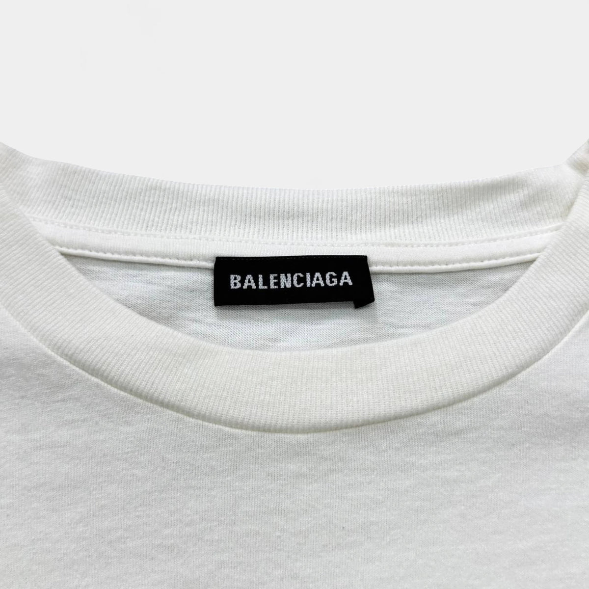 Balenciaga White Rainbow BB Crown Logo T-Shirt