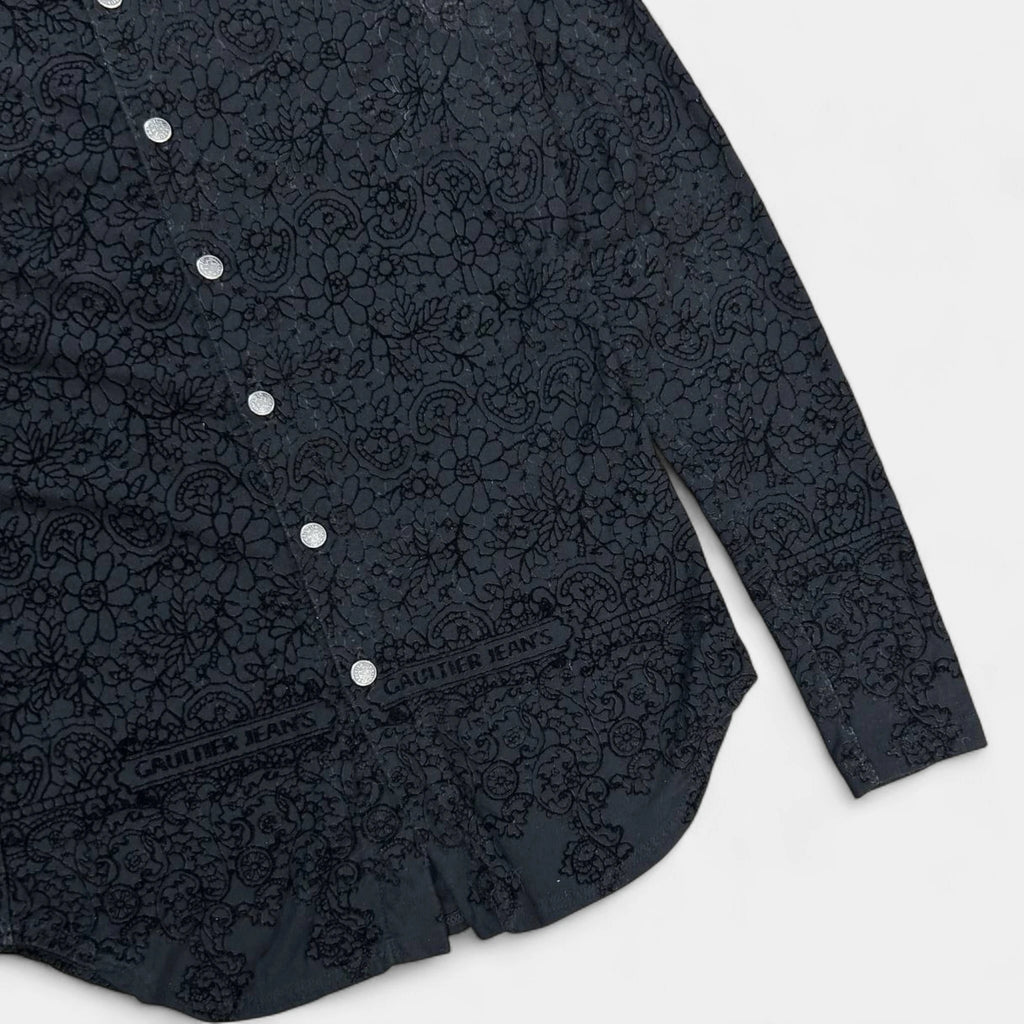Jean Paul Gaultier Vintage Black Printed Shirt