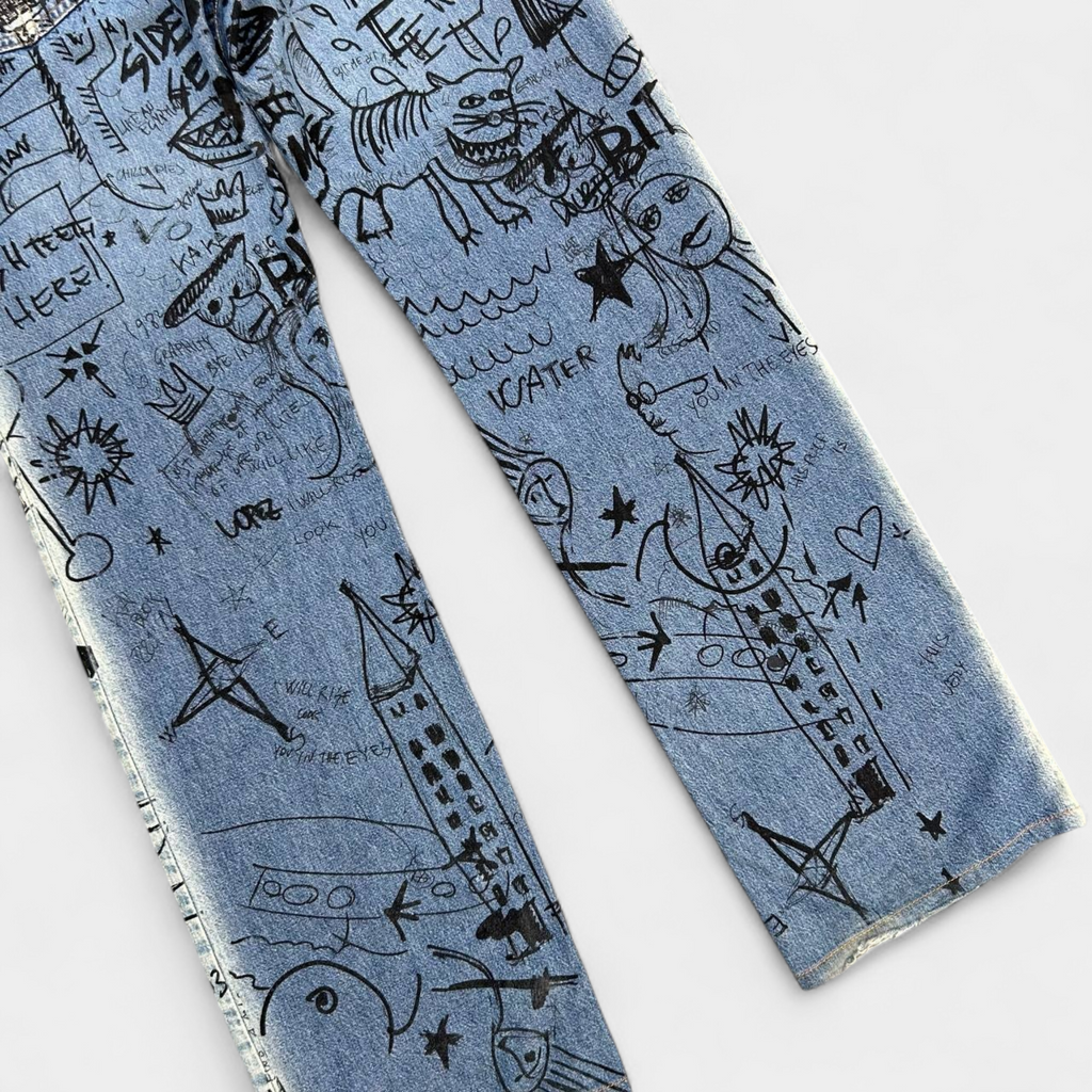 Dolce & Gabbana Scribble Jeans