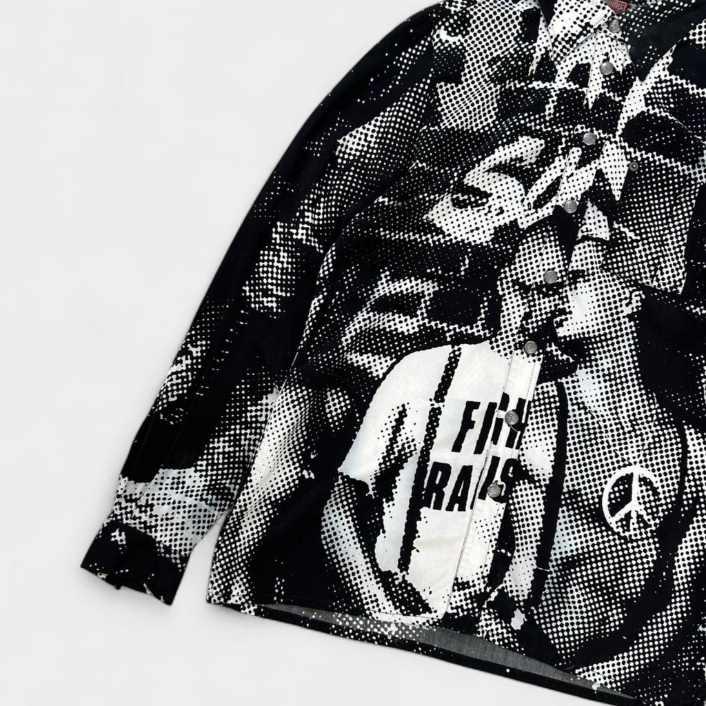 Jean Paul Gaultier 1997 "F*ck Racism" Print Shirt