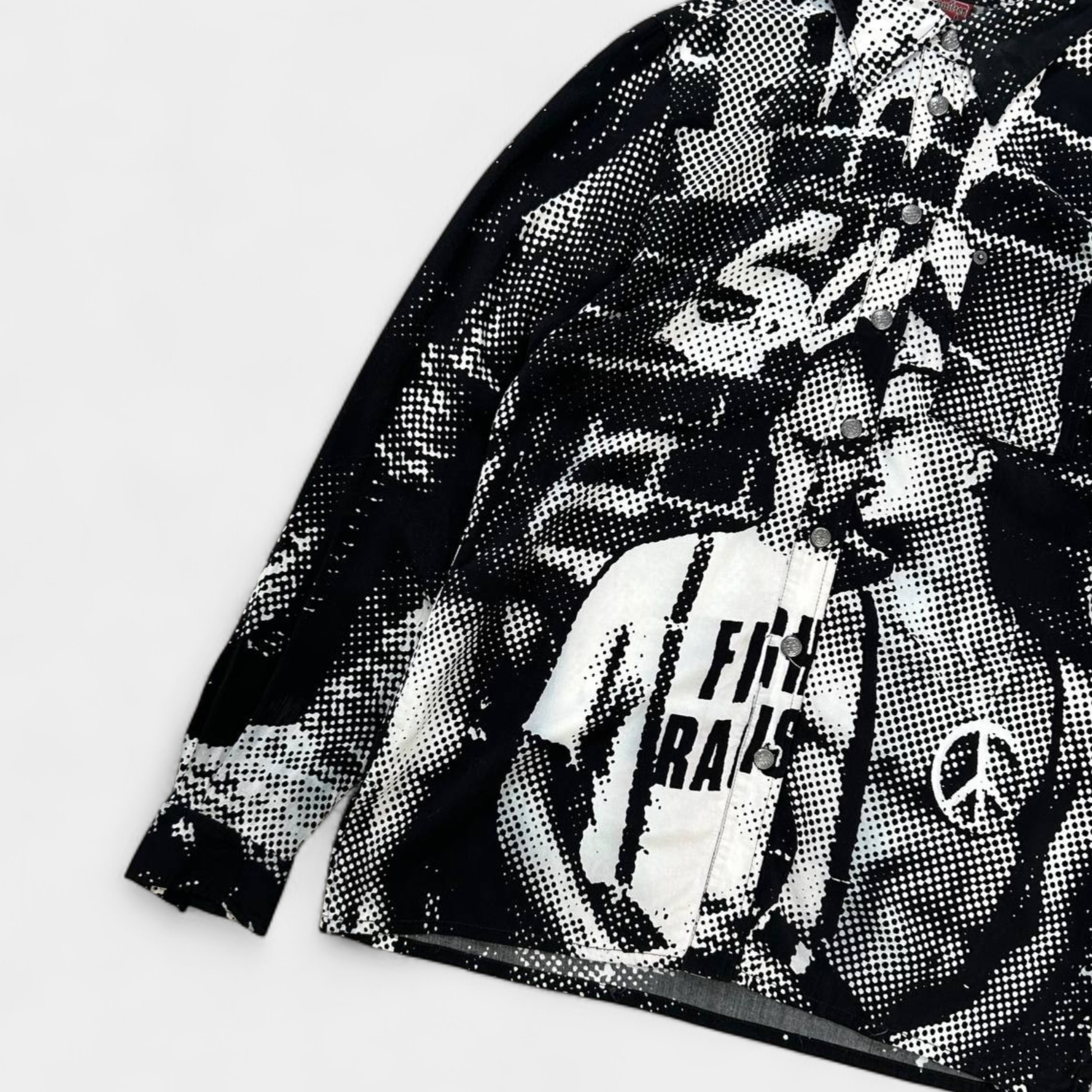 Jean Paul Gaultier 1997 "F*ck Racism" Print Shirt