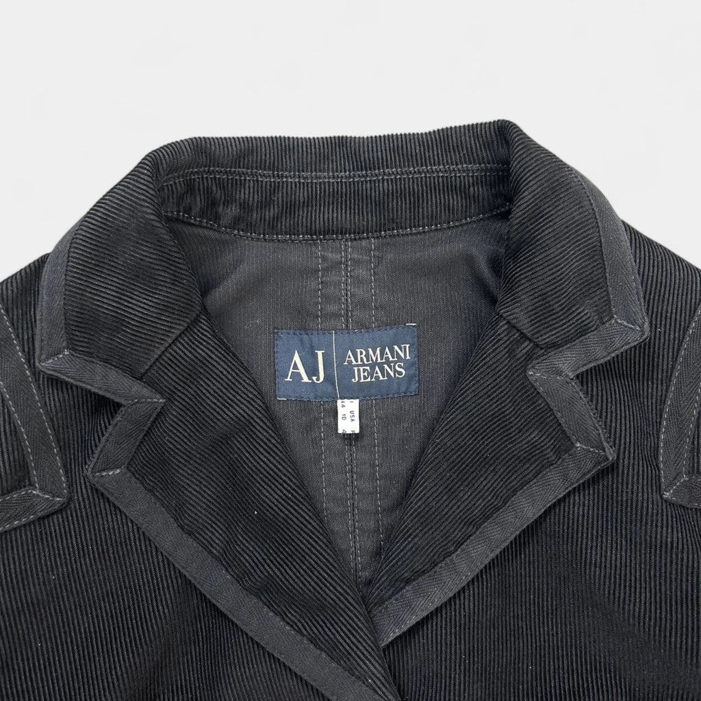 Armani Jeans Victorian Black Corduroy Jacket