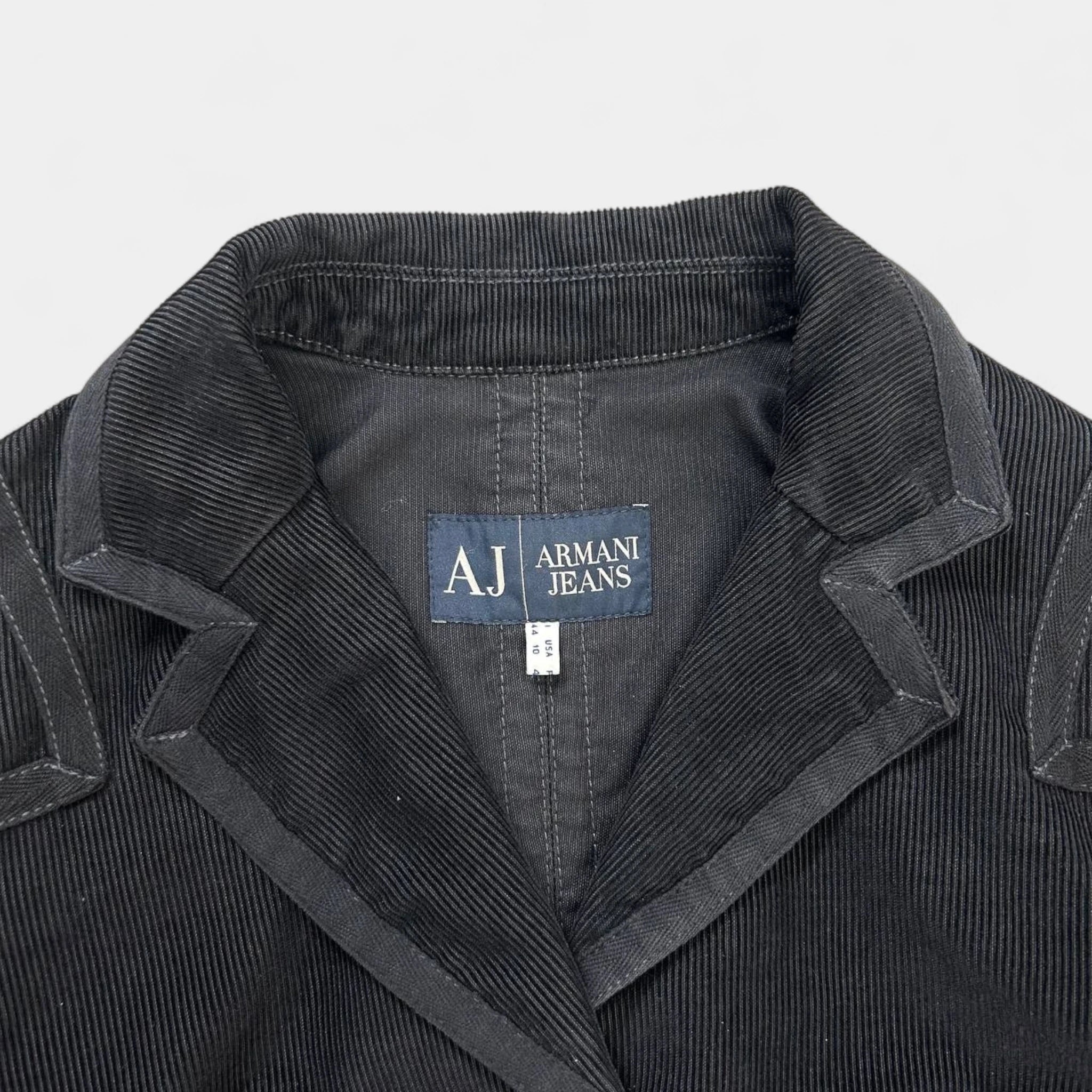Armani Jeans Victorian Black Corduroy Jacket