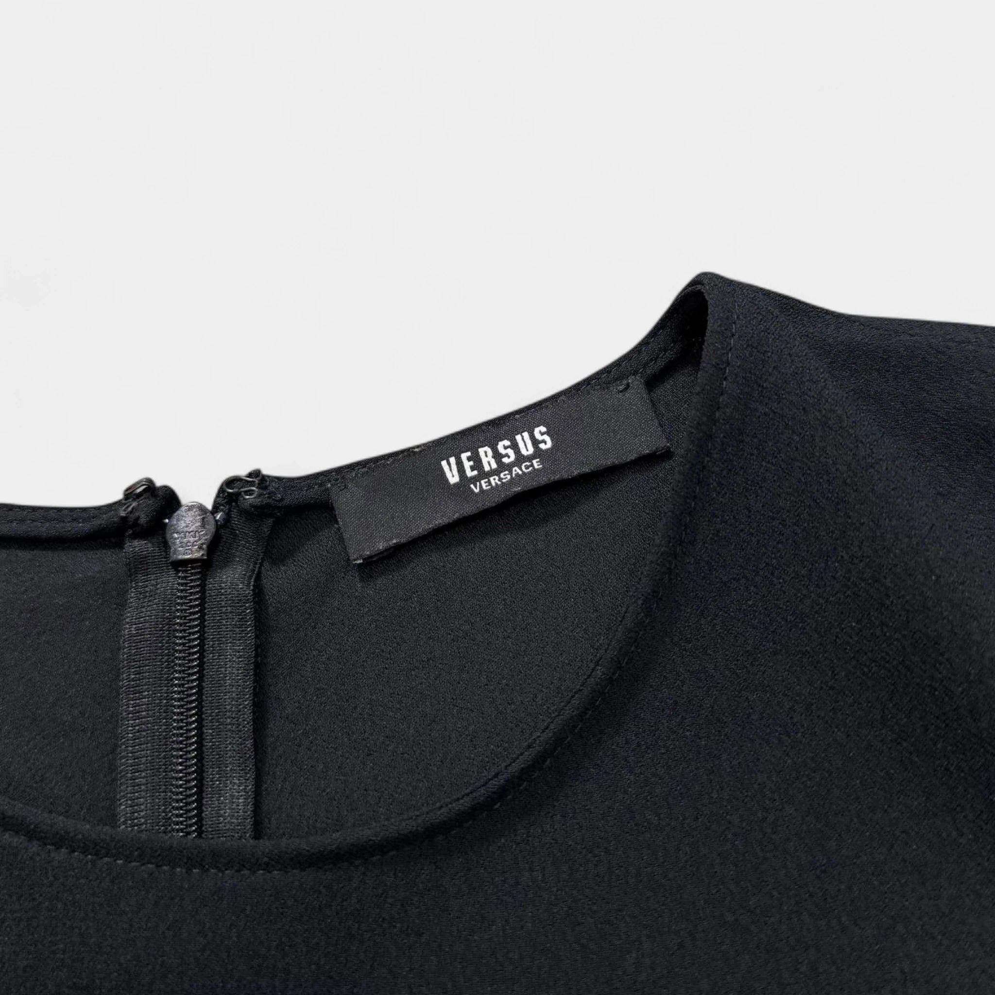 Versace Gold Safety Pins Black T-shirt