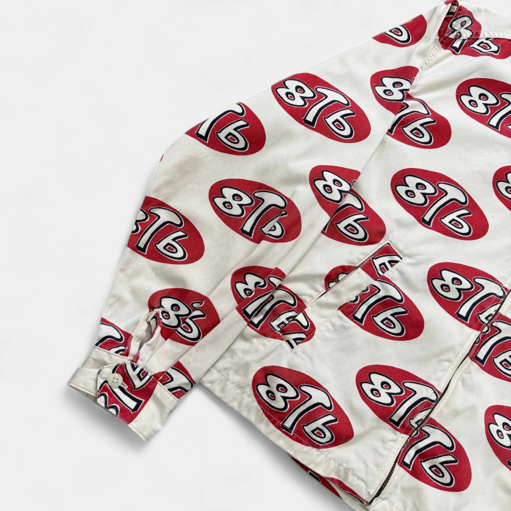Kapital '8T6' Print Logo Trucker Zip Jacket