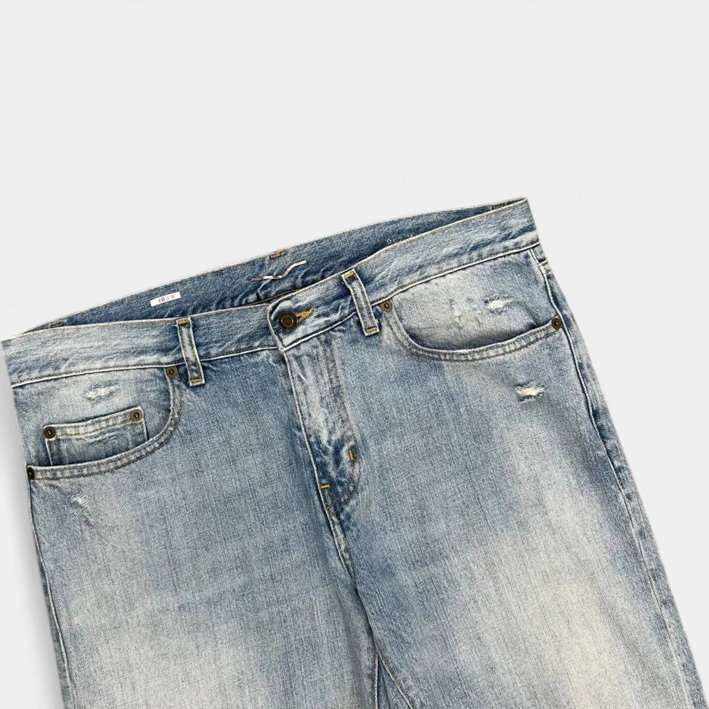 Saint Laurent D02 Blue Skinny Jeans