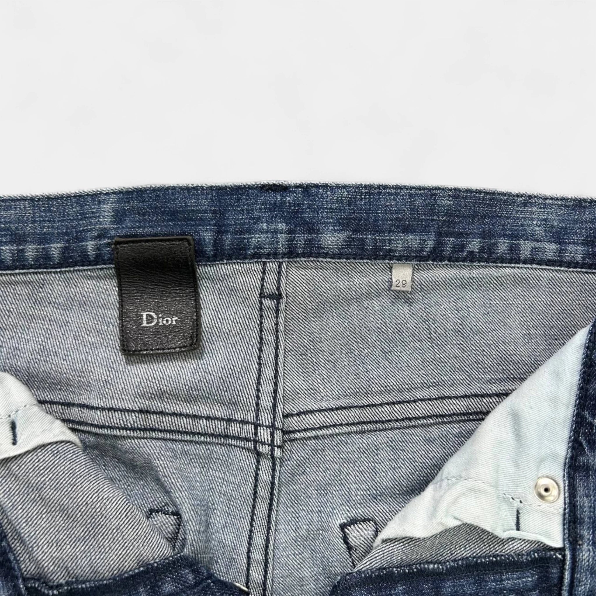 Dior 2000s Skinny Blue Denim Jeans