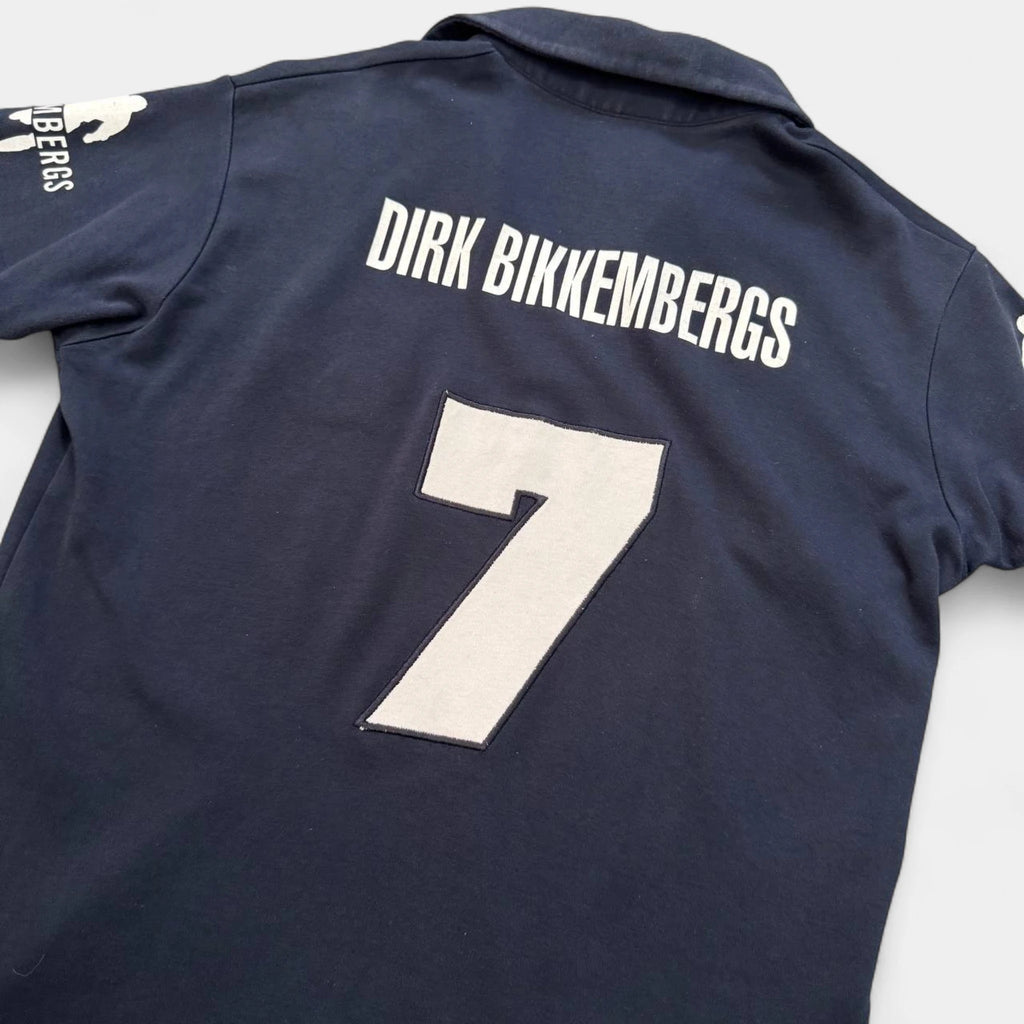 Dirk Bikkembergs Navy Blue Athletic Soccer Polo