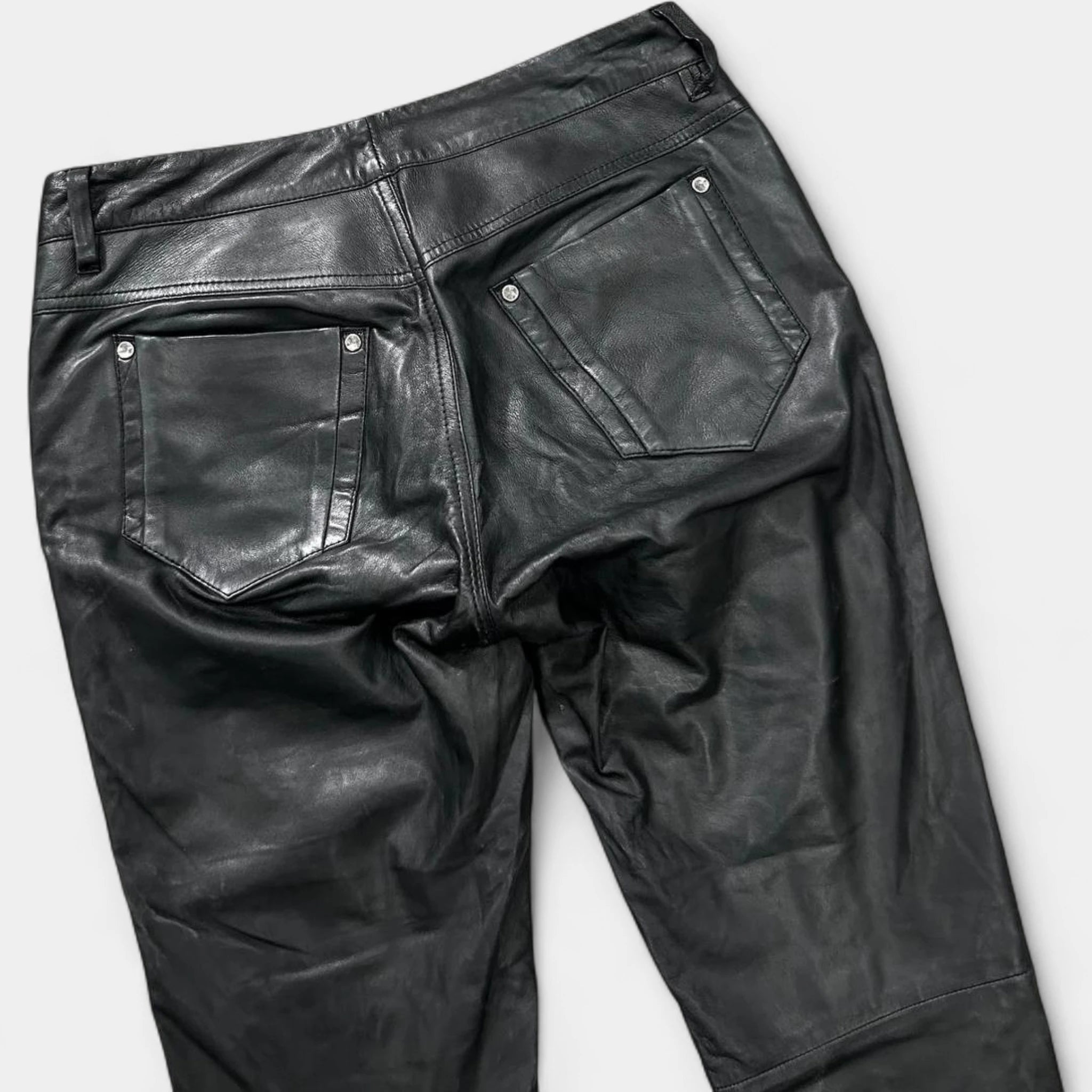 Diesel Studded Leather Studded Pants