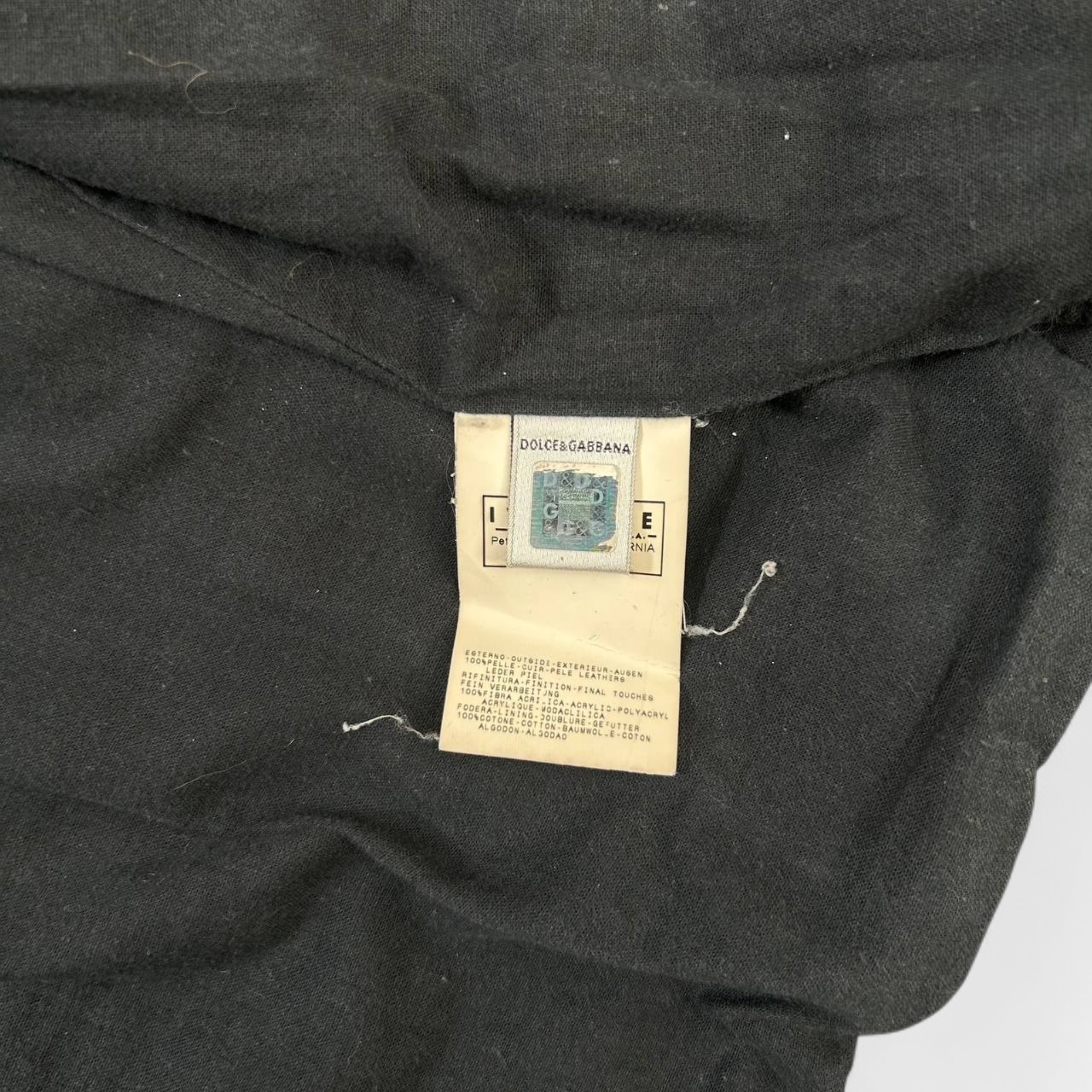 Dolce & Gabbana 2010s Dark Brown Leather Jacket