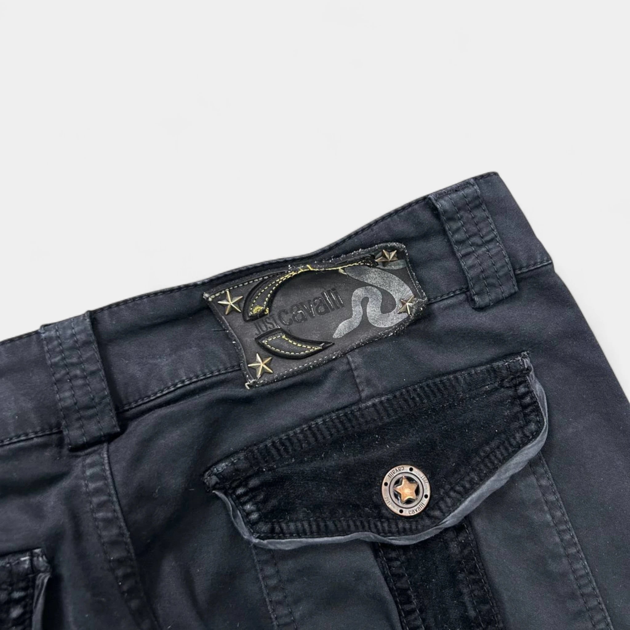 Just Cavalli Black Flared Pants