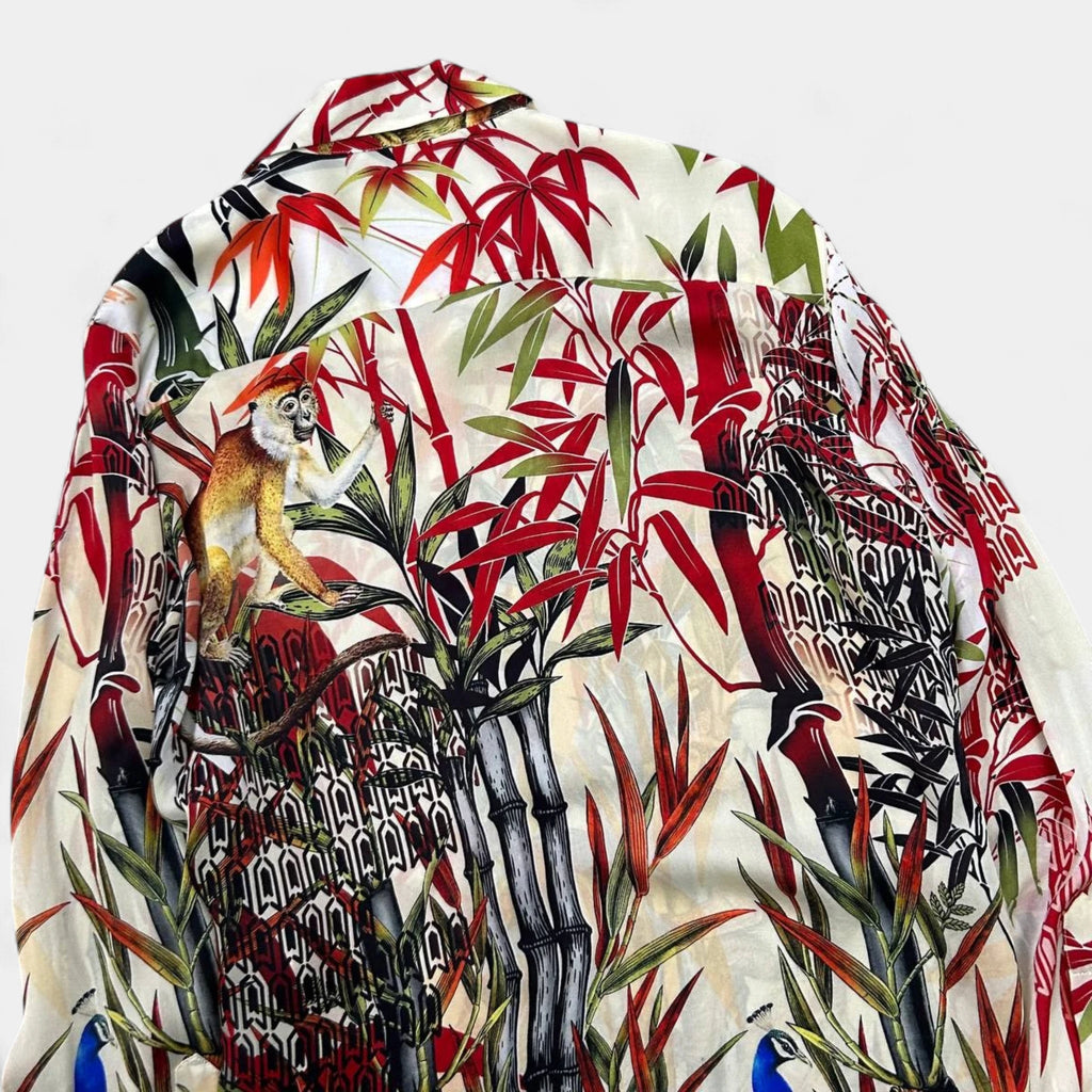 Dsquared2 SS17 "Chinoiserie" Jungle Print Silk Shirt