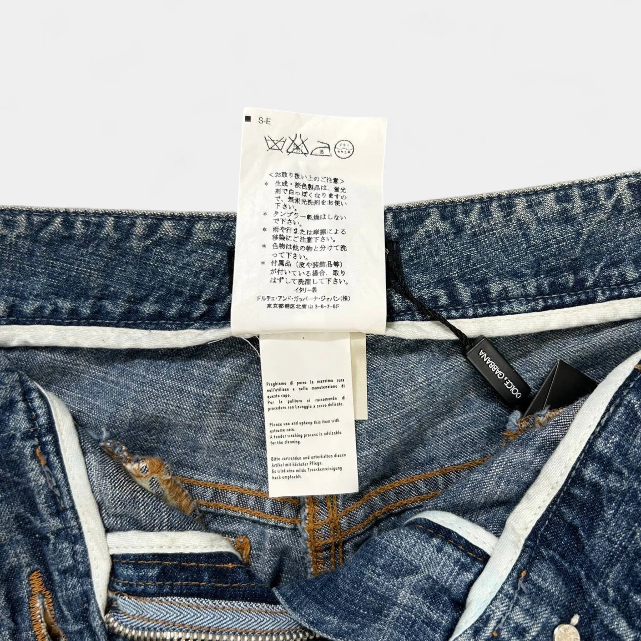 Dolce & Gabbana Geniune Python Light Blue Denim Pants