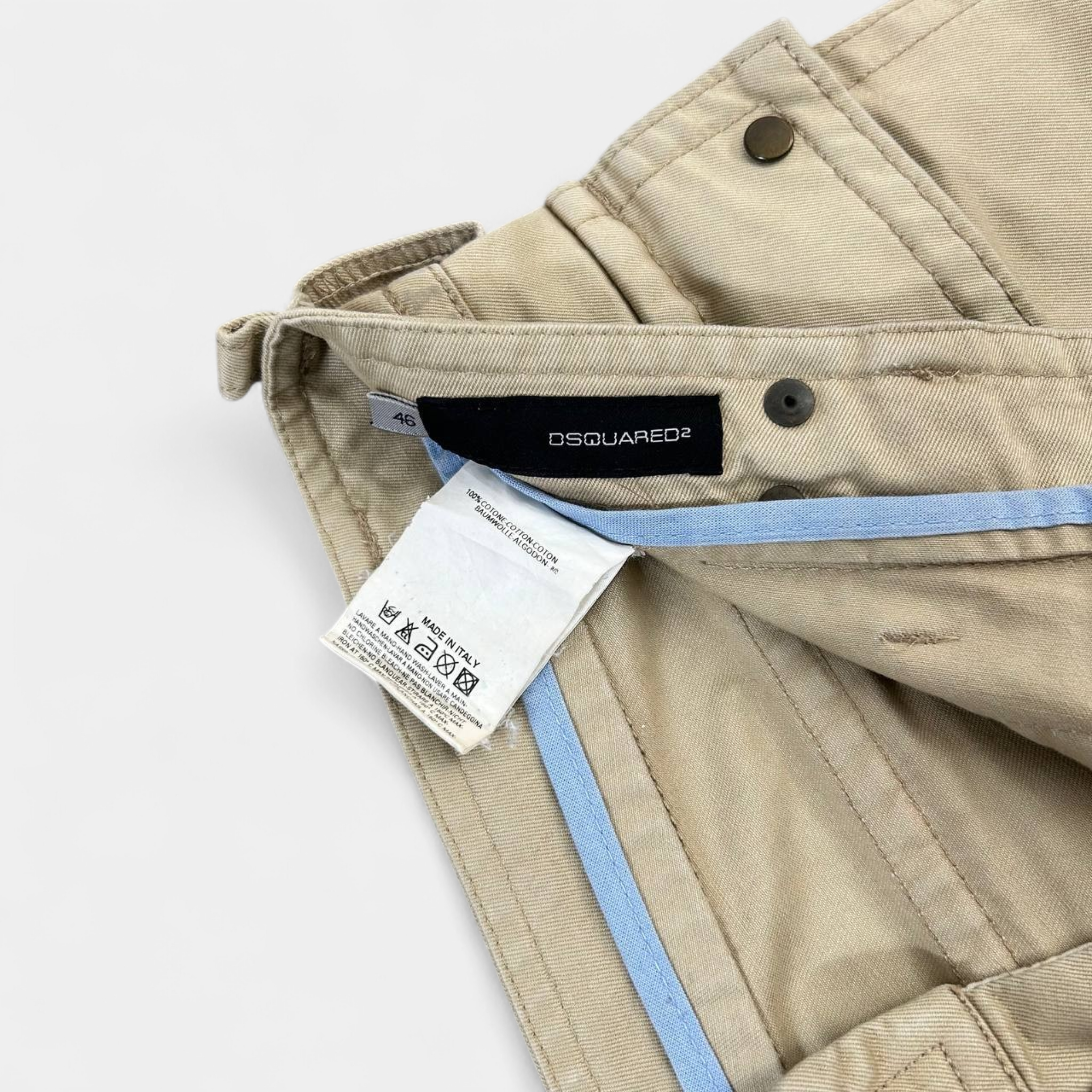 Dsquared2 Flare Beige Cargo Pants