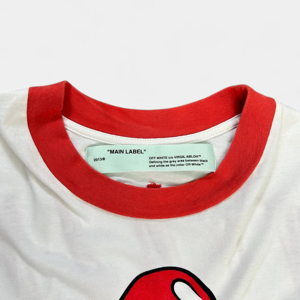 Off-White Vintage Cotton White Red T-Shirts