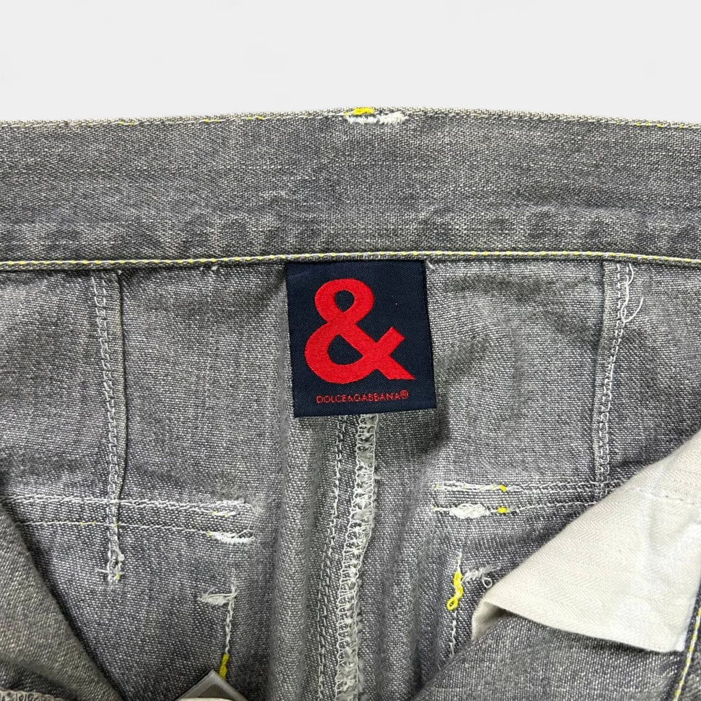 Dolce & Gabbana Grey Washed Cargo Pants