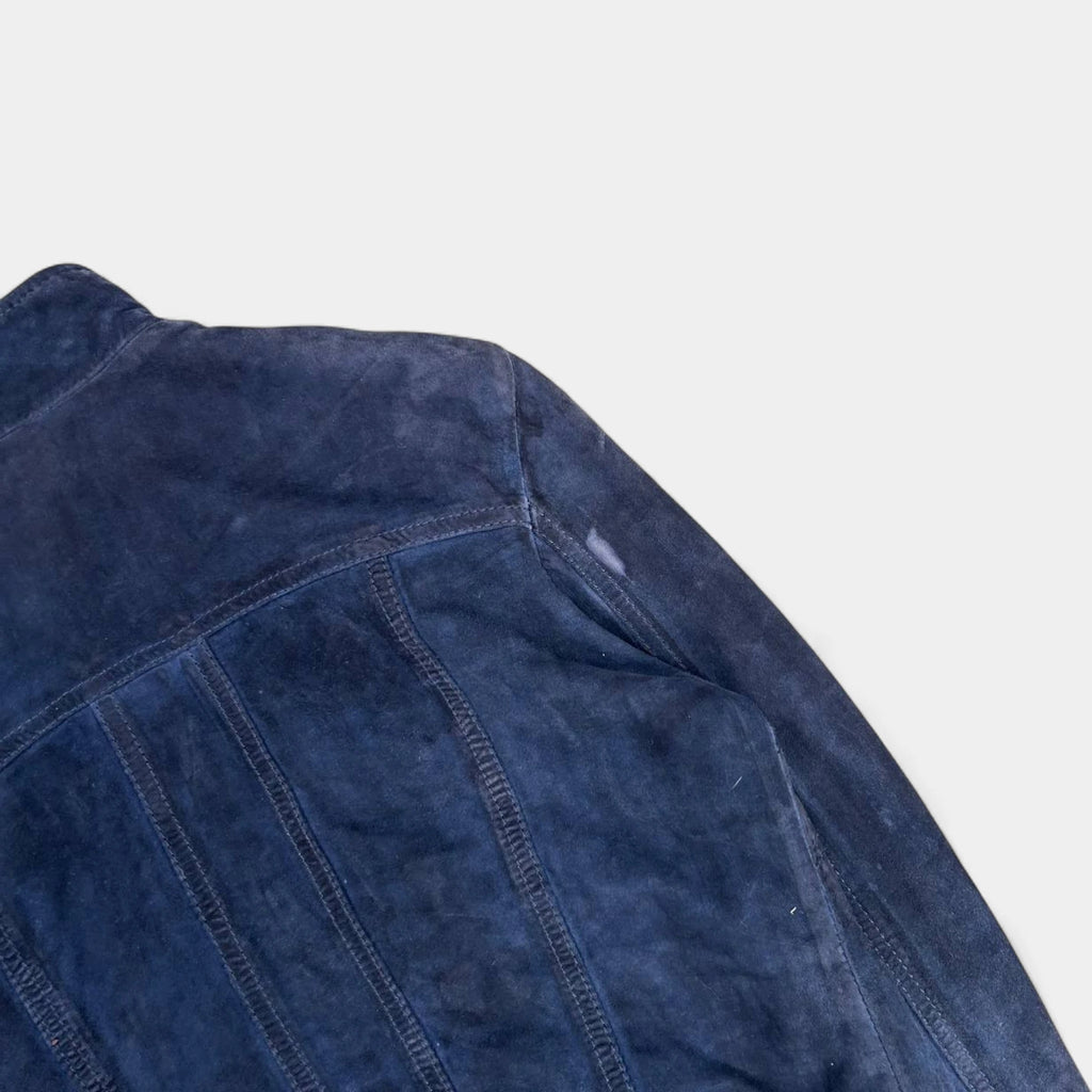 Dolce & Gabbana 2000´s Navy Suede Jacket