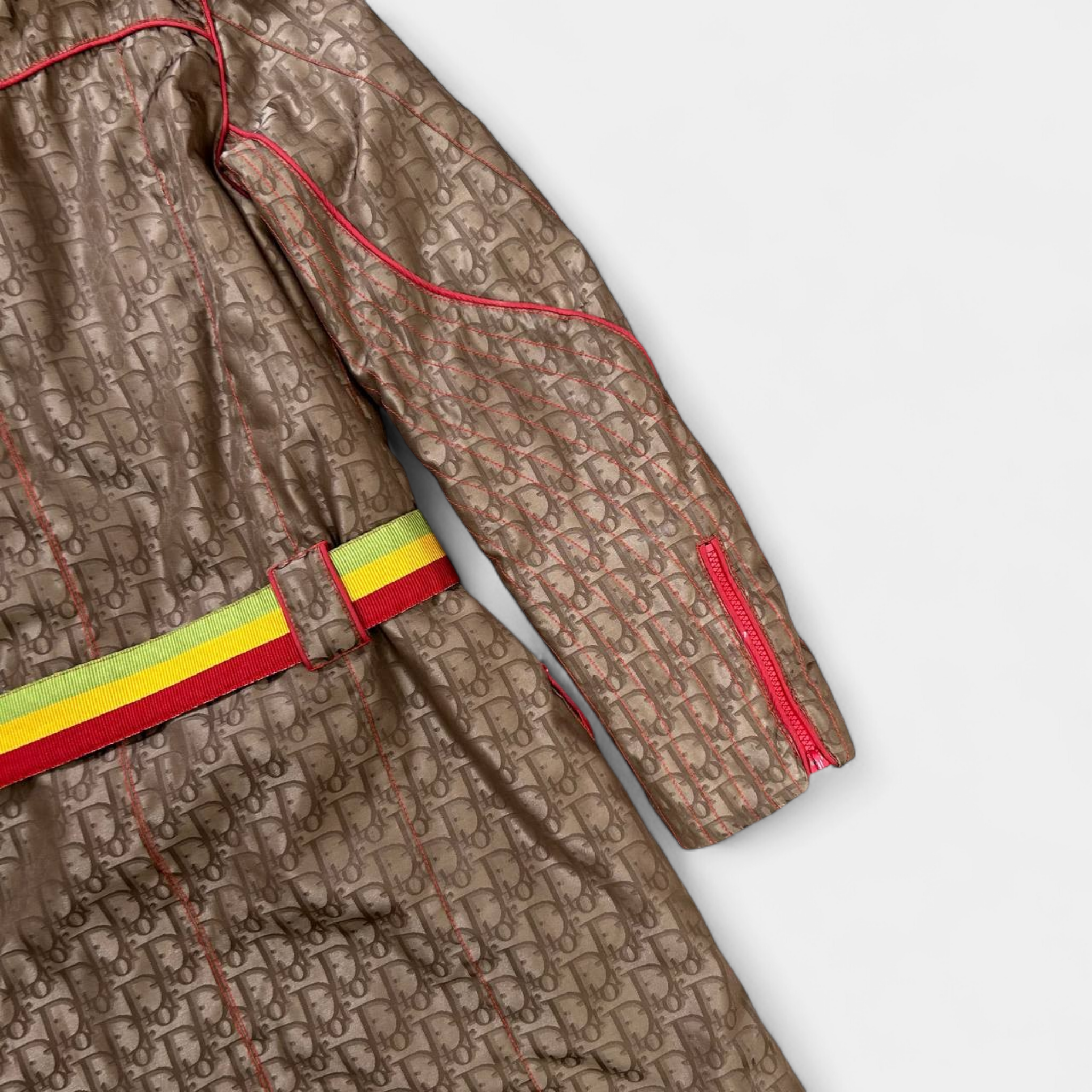 Dior 2000s Rasta Brown Trench Parka Coat