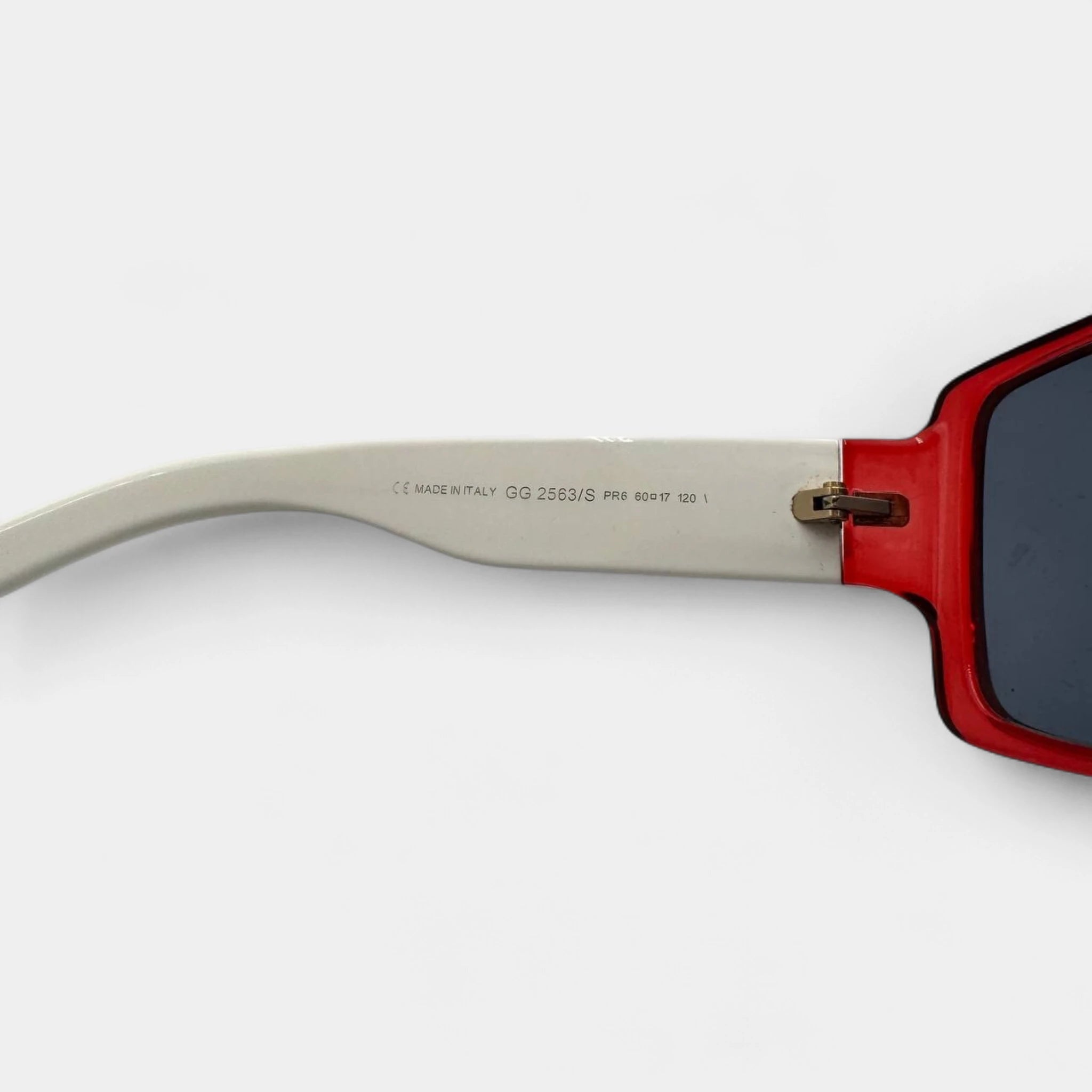 Gucci 2010s Red Frame Sunglasses