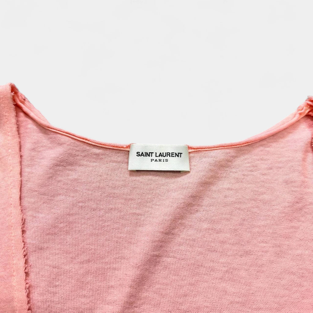 Saint Laurent Paris 2016 Pink Sunset Dip-Dye Tank Top