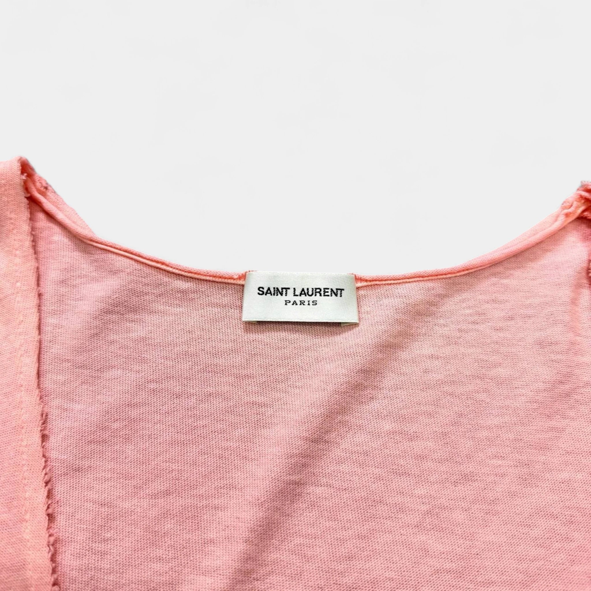 Saint Laurent Paris 2016 Pink Sunset Dip-Dye Tank Top