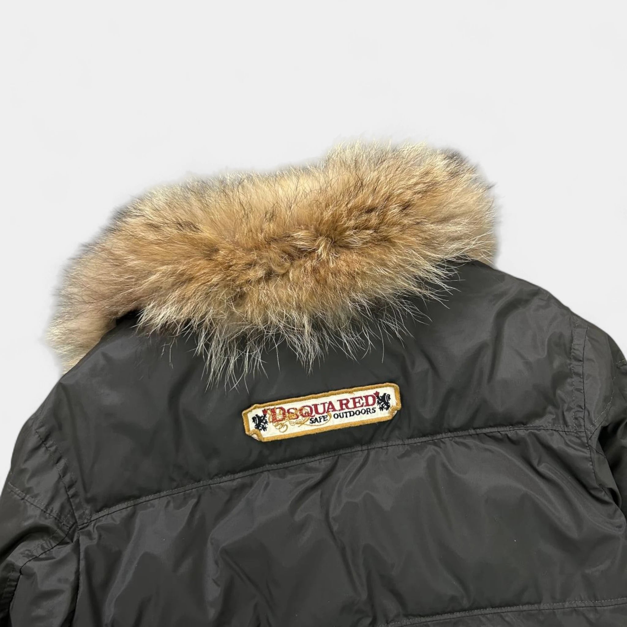 Dsquared2 Brown Fur Puffer Jacket