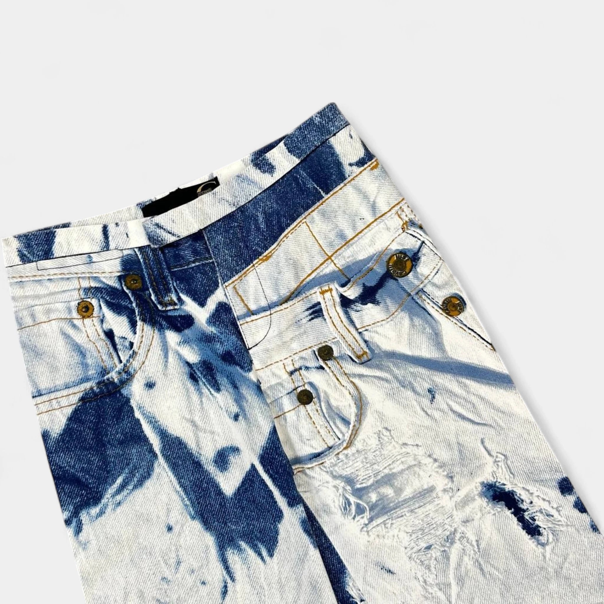 Just Cavalli Denim on Denim Printed Jeans