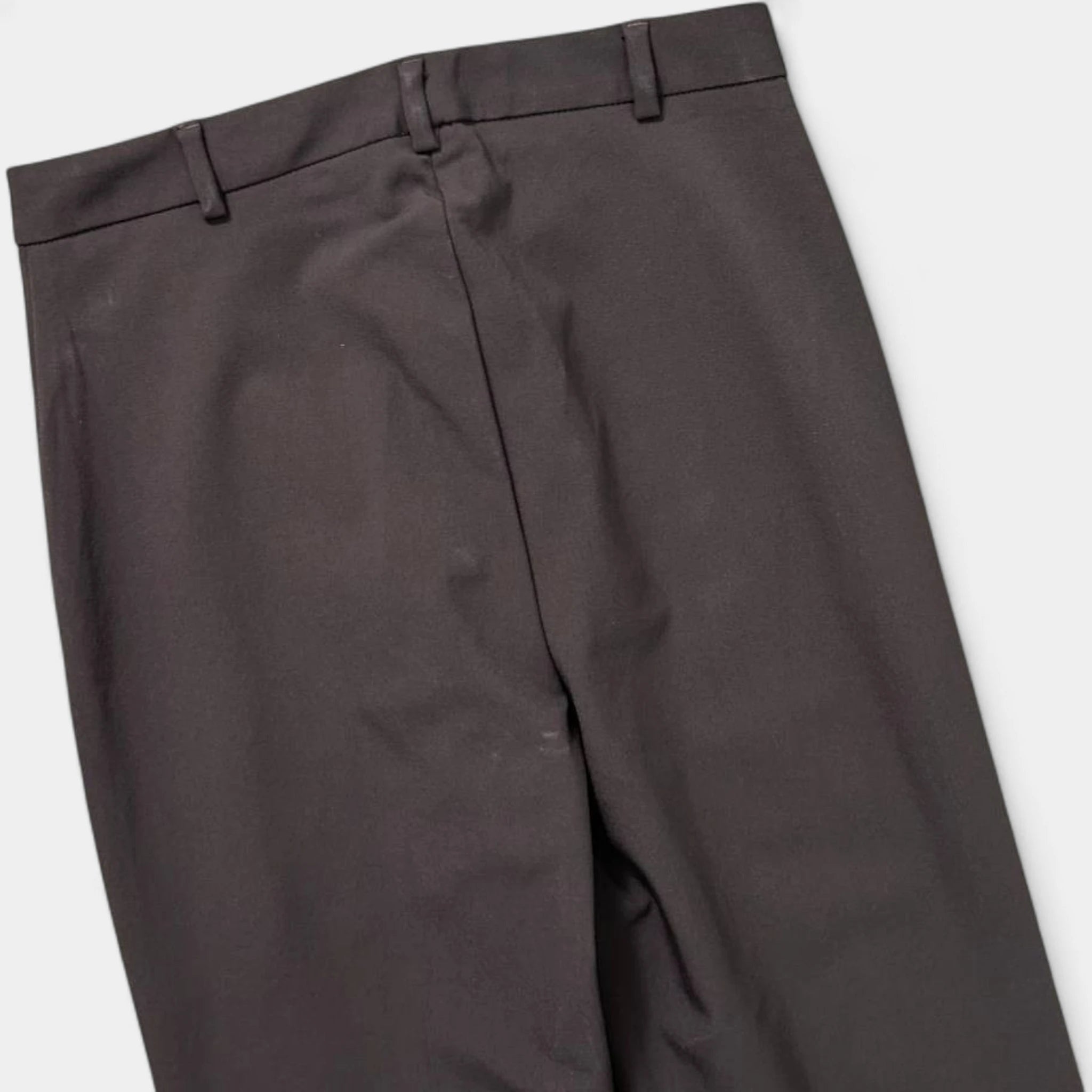 Marithé + François Girbaud Classic Elegant Brown Nylon Pants