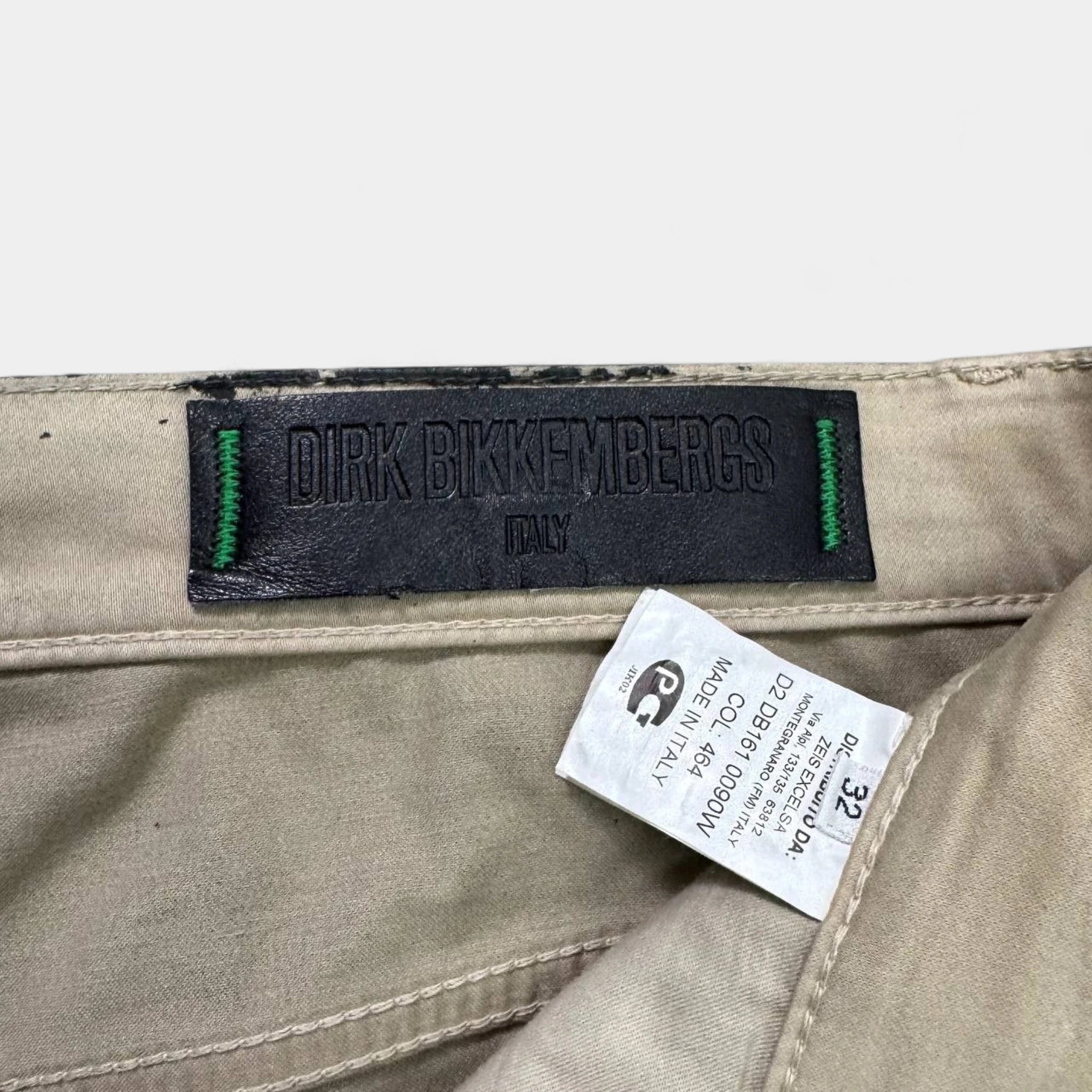 Dirk Bikkembergs Dark Grey Coated Pants