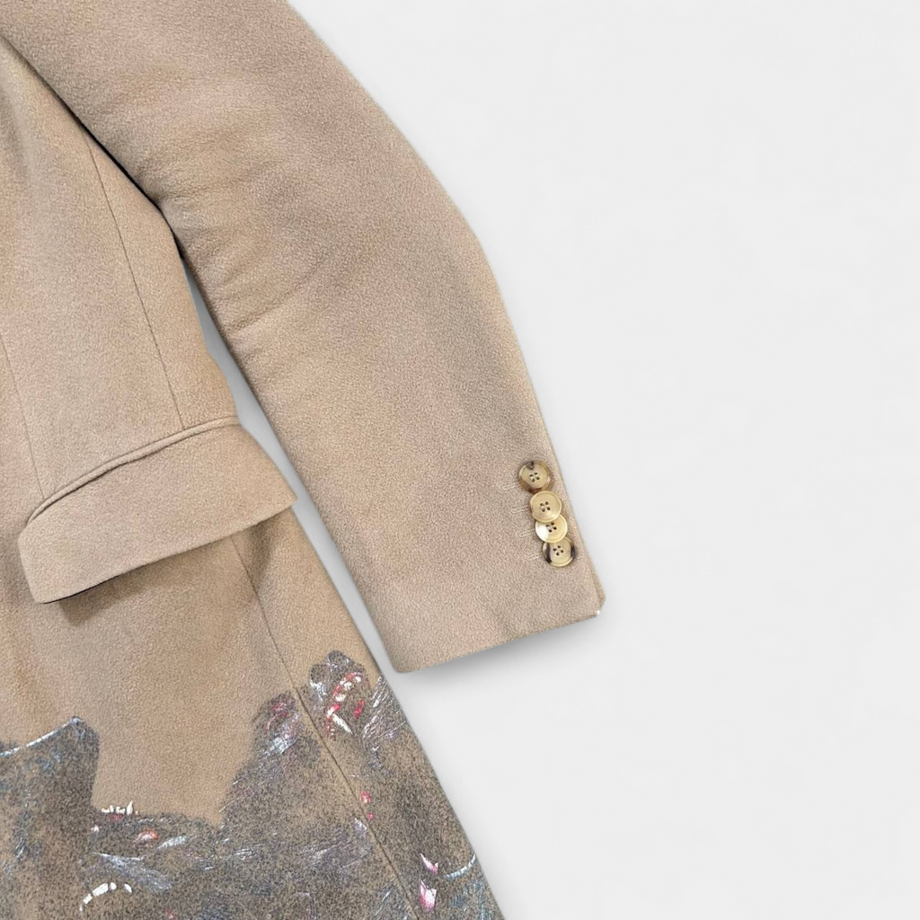 Givenchy FW16 Screaming Monkeys Woven Coat