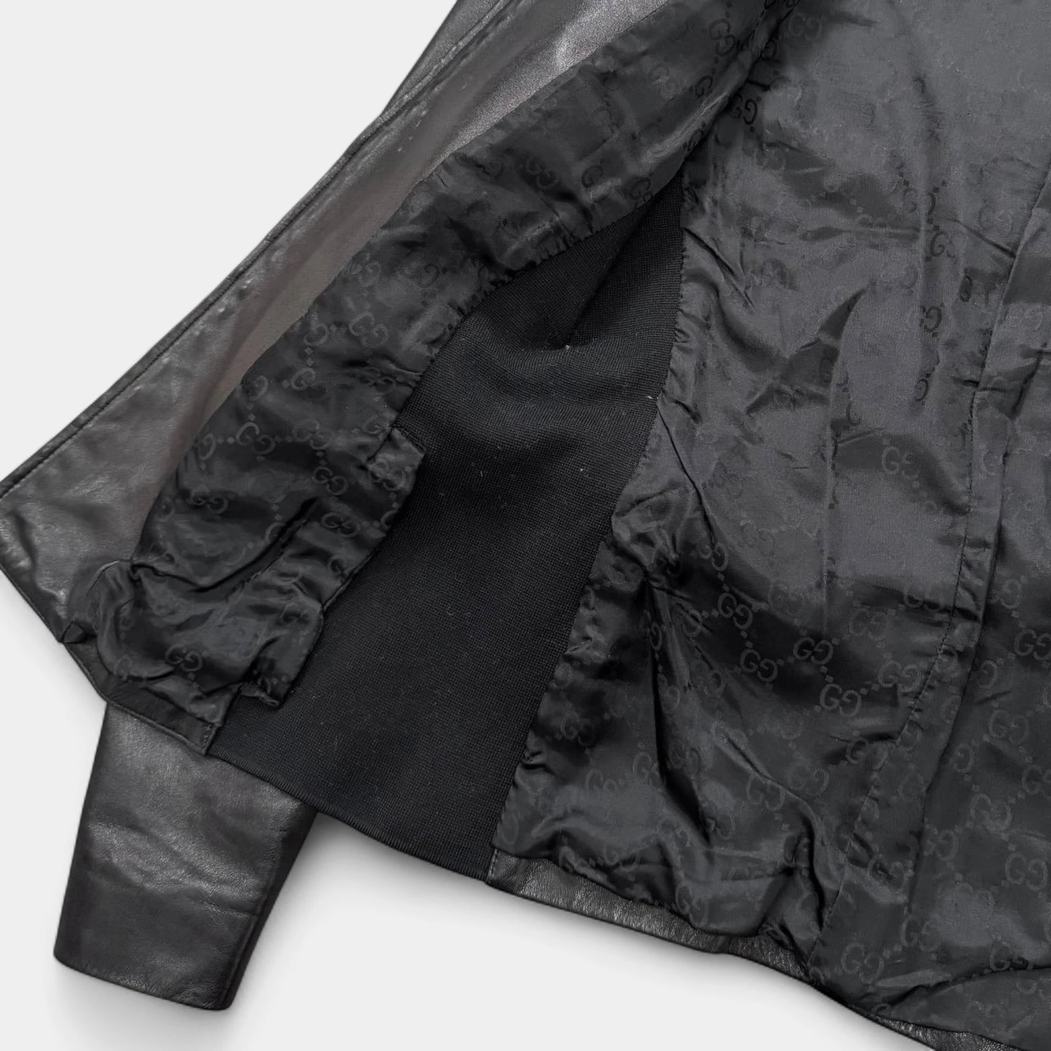 Gucci 2014 Frida Giannini Belted Leather Jacket