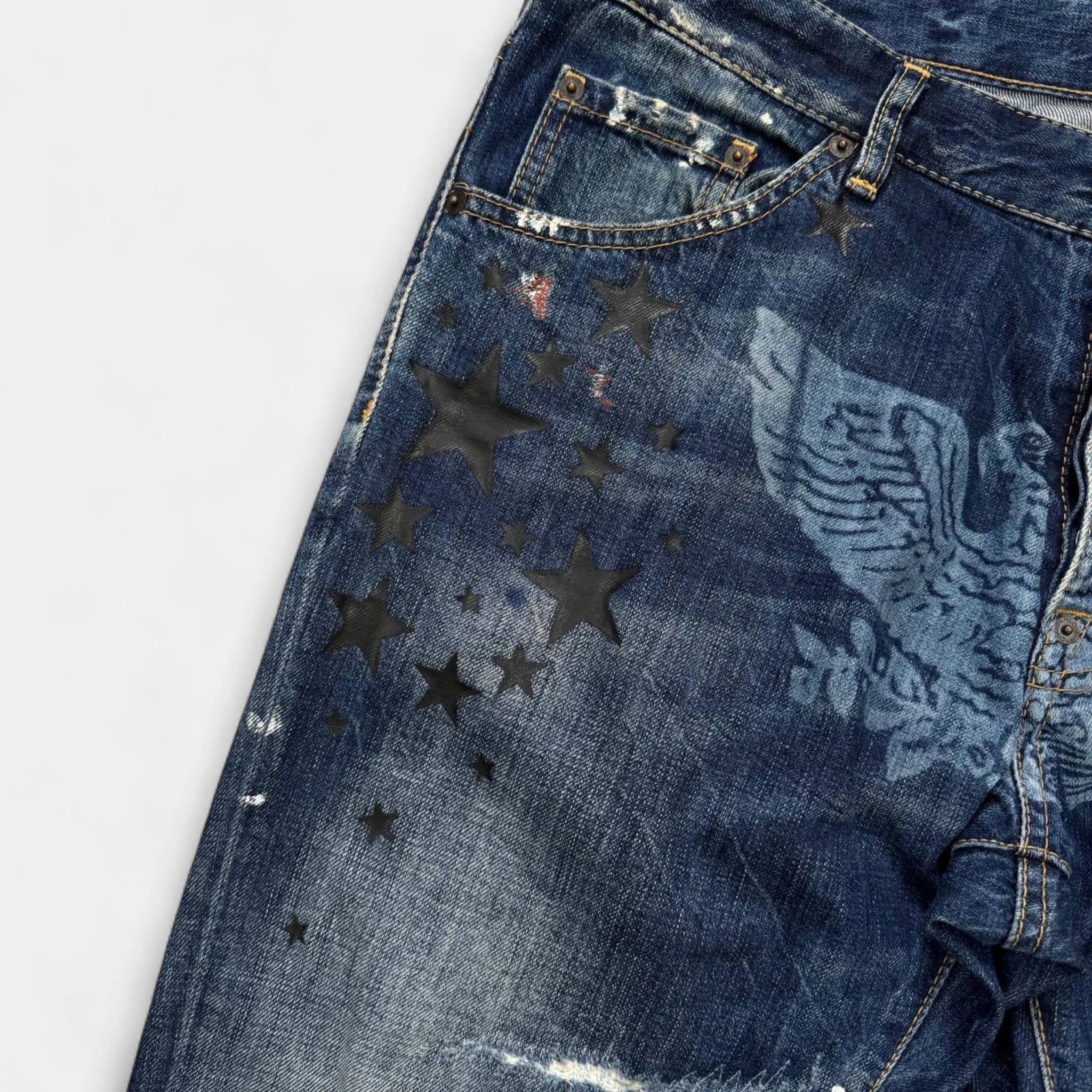 Dsquared2 2000s Eagle Distressed Jeans