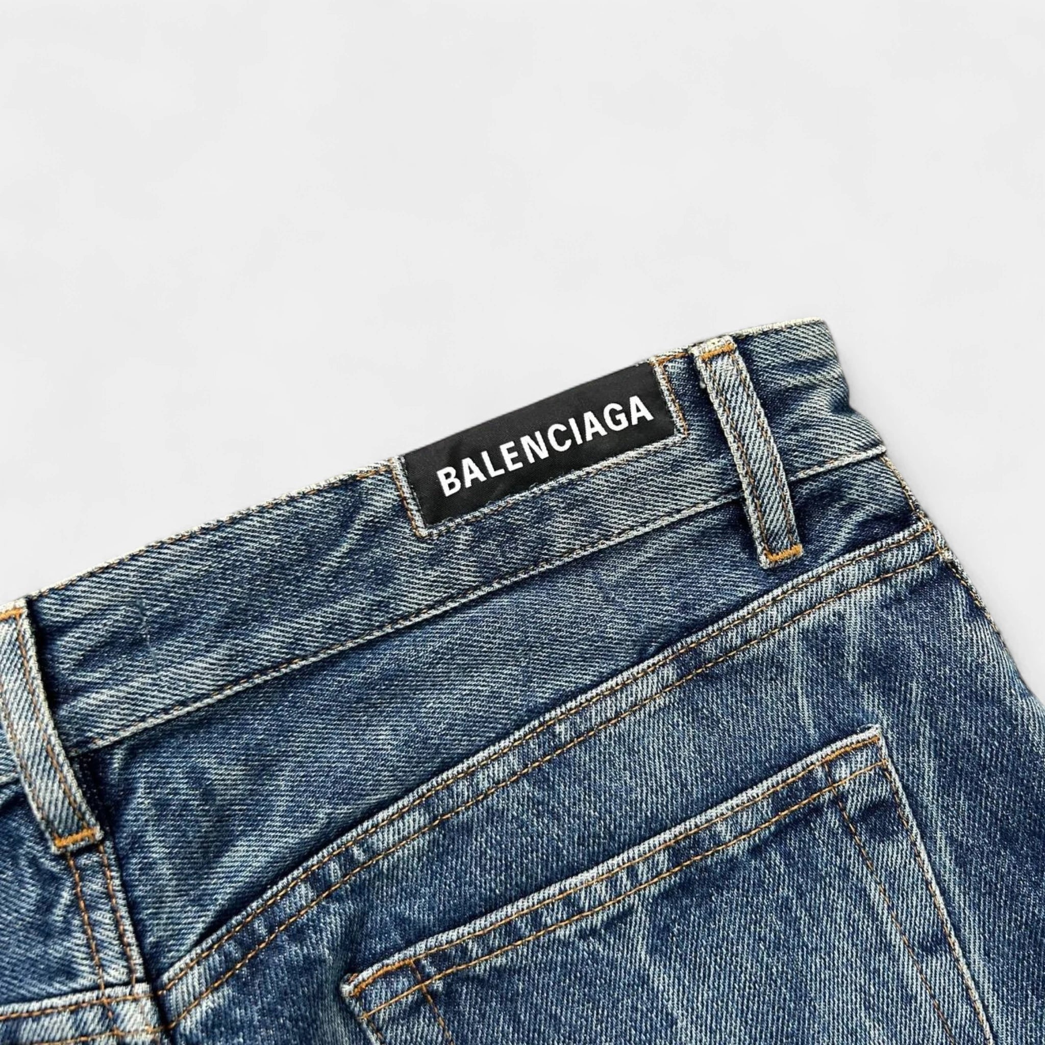 Balenciaga 2019 Marble Wash Jeans