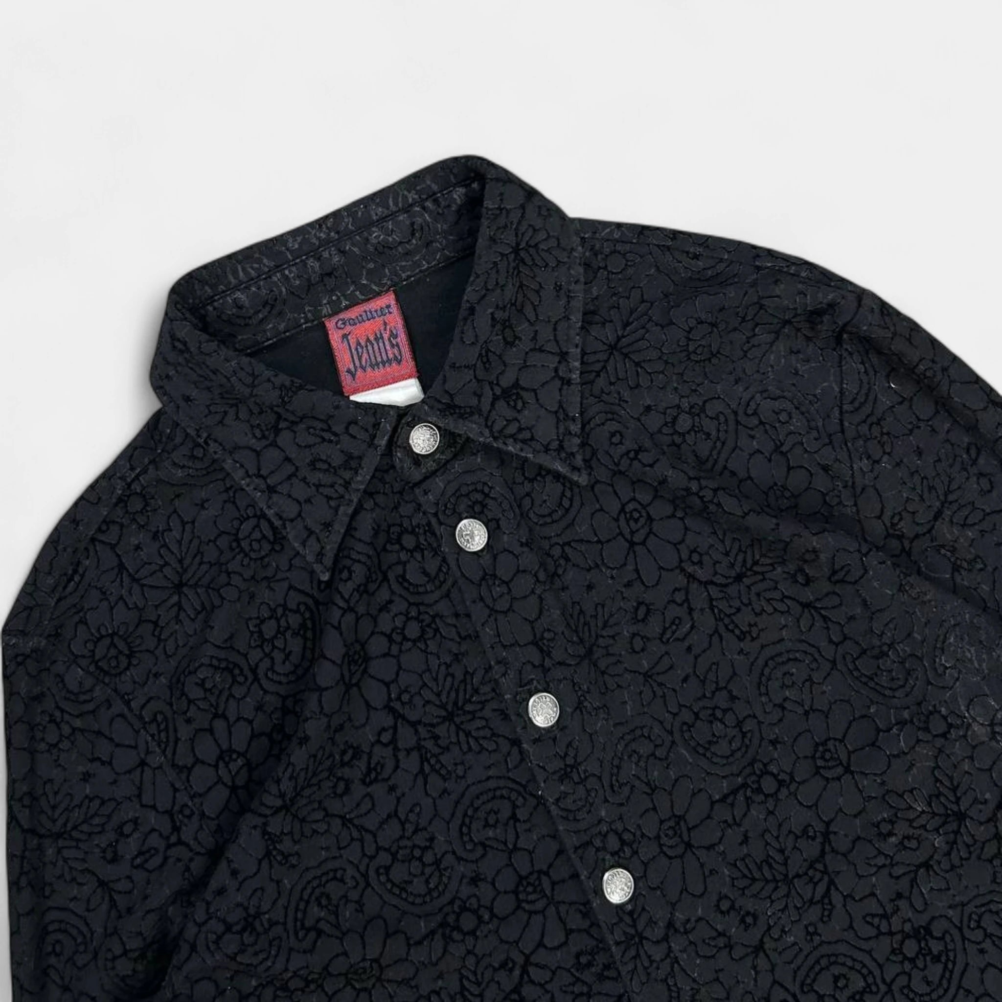 Jean Paul Gaultier Vintage Black Printed Shirt