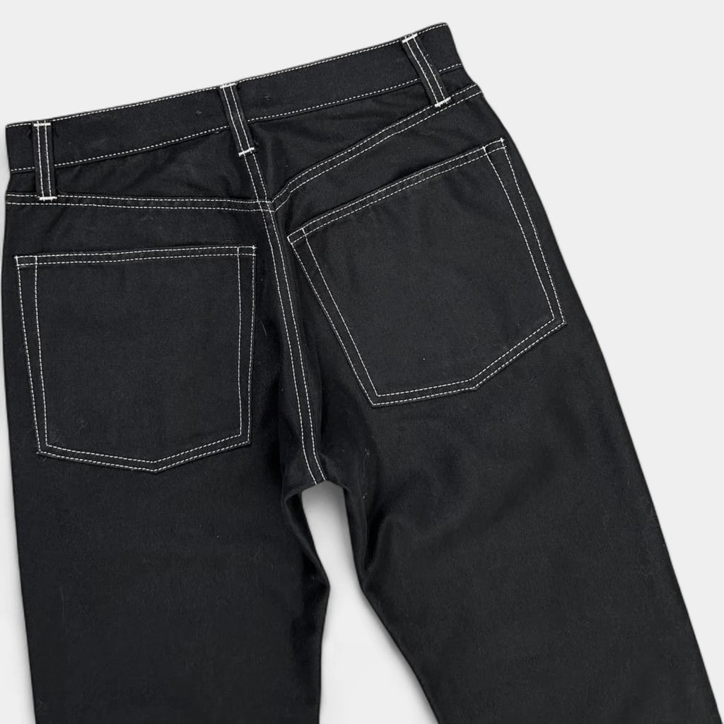 Helmut Lang 2010s Contrast Stitching Black Pants