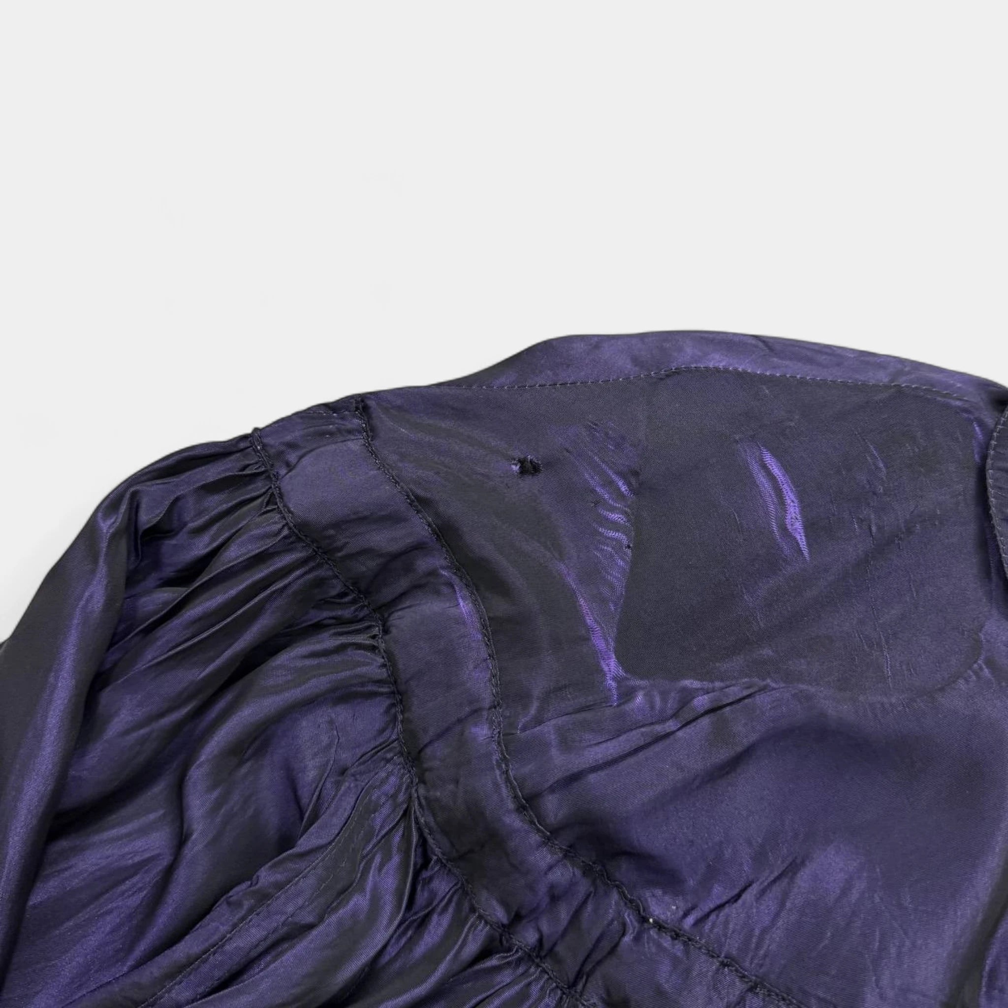 Thierry Mugler 1990s Iridescent Purple Bomber Jacket