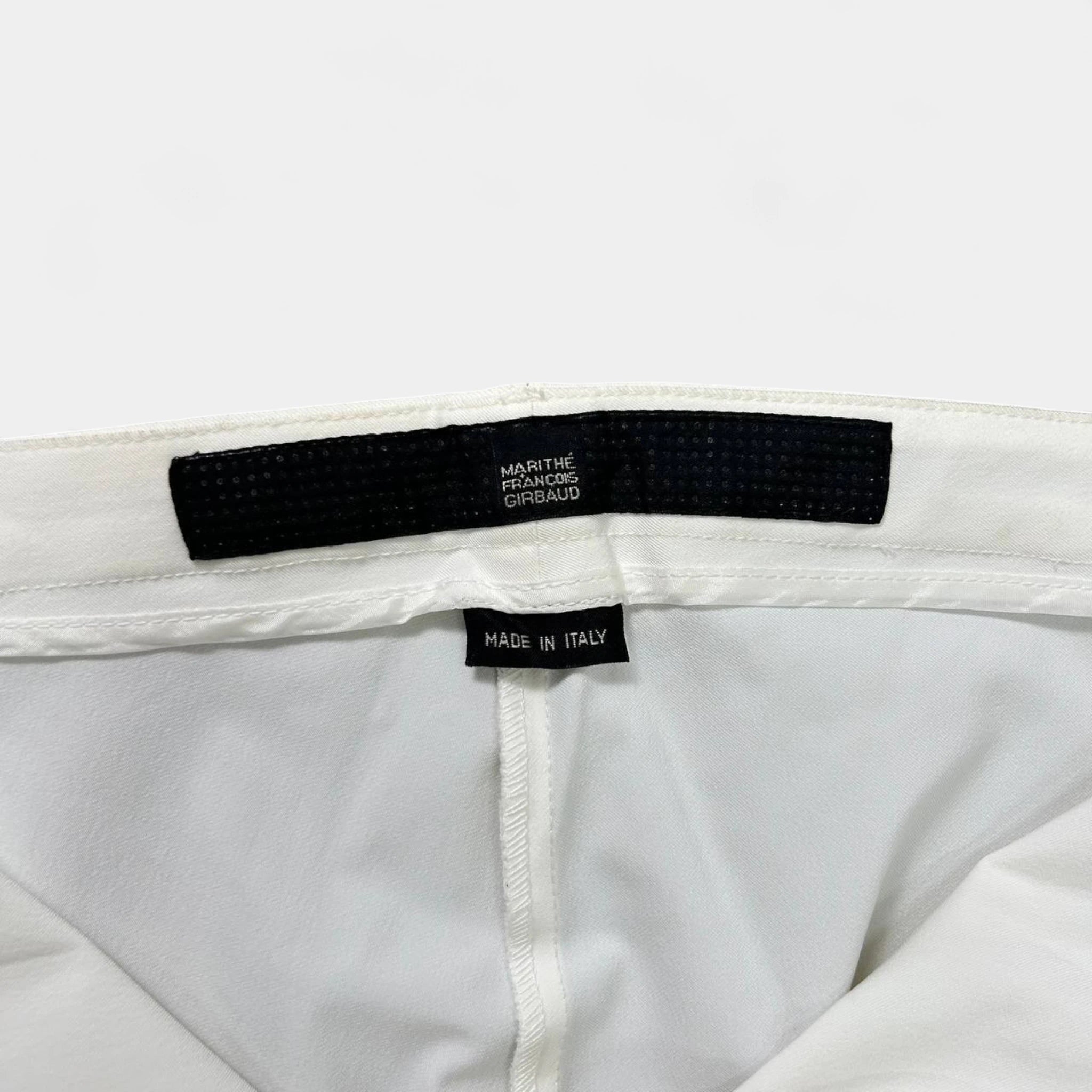 Marithé + François Girbaud White Straight Leg Pants
