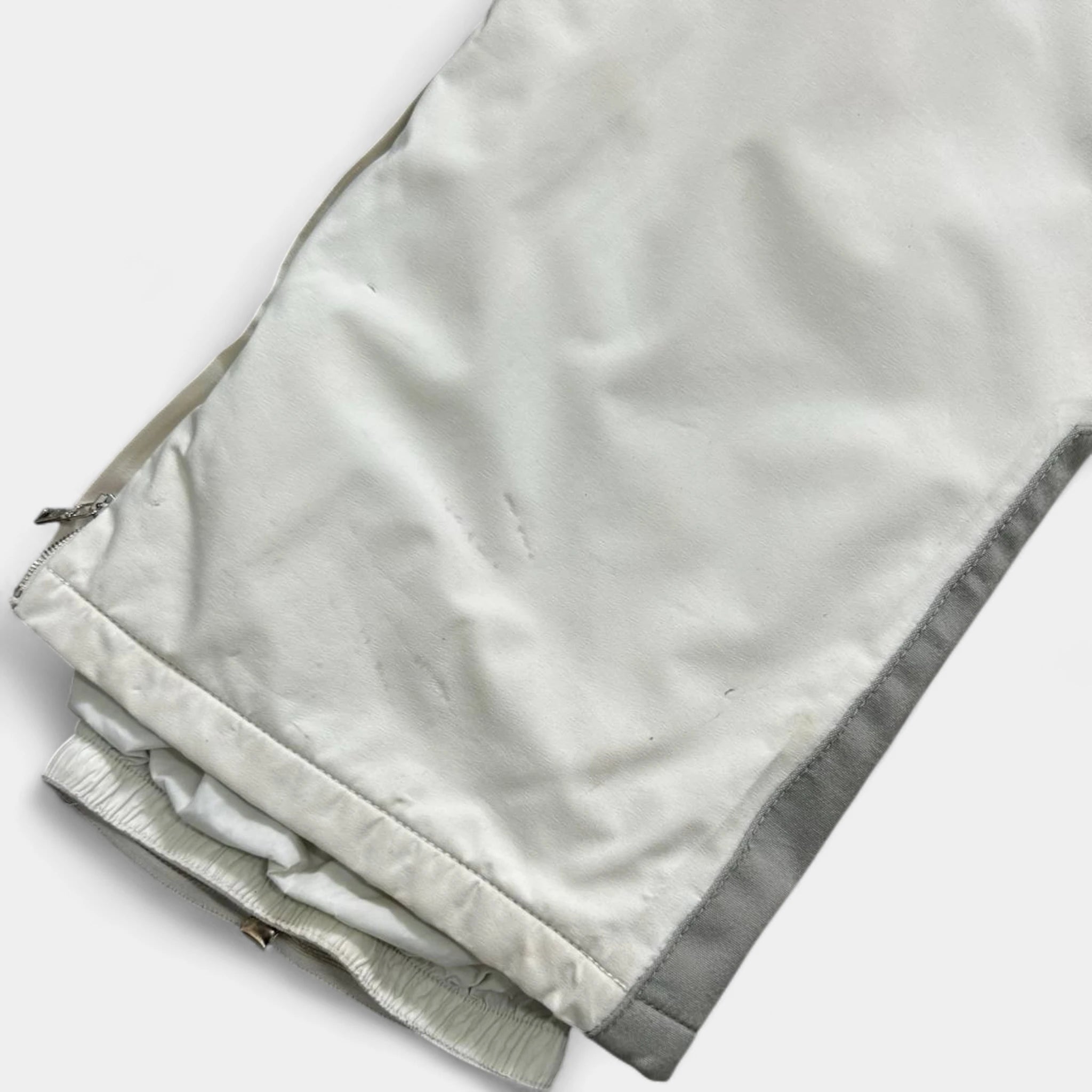 Prada 2000s White Ski Black Tab Pants