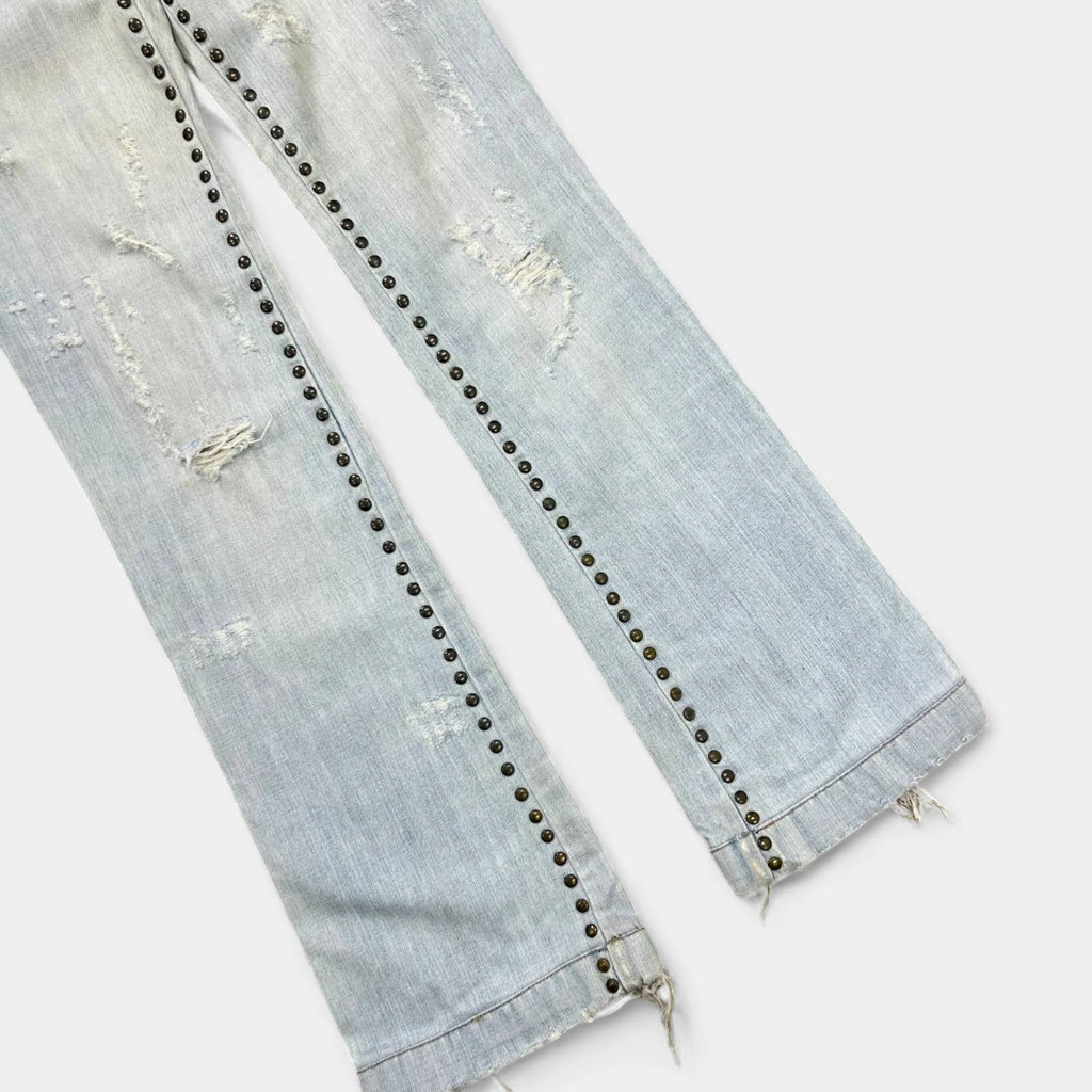 Dolce & Gabbana Mainline Studded Flared Denim Jeans