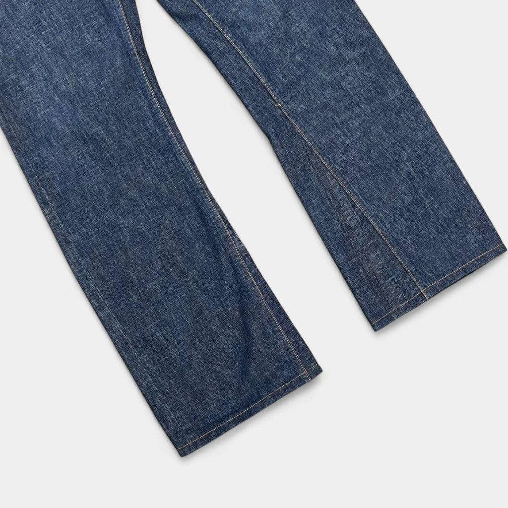 Helmut Lang 1998 Classic Denim Cut Blue Flair Jeans