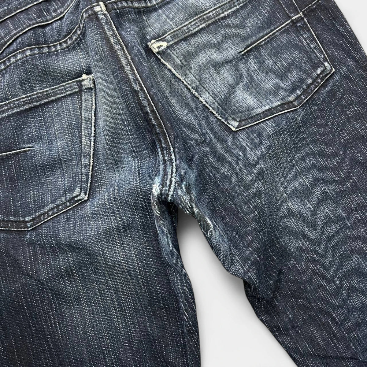 Dior Homme KVA Dark Blue Straight Leg Jeans