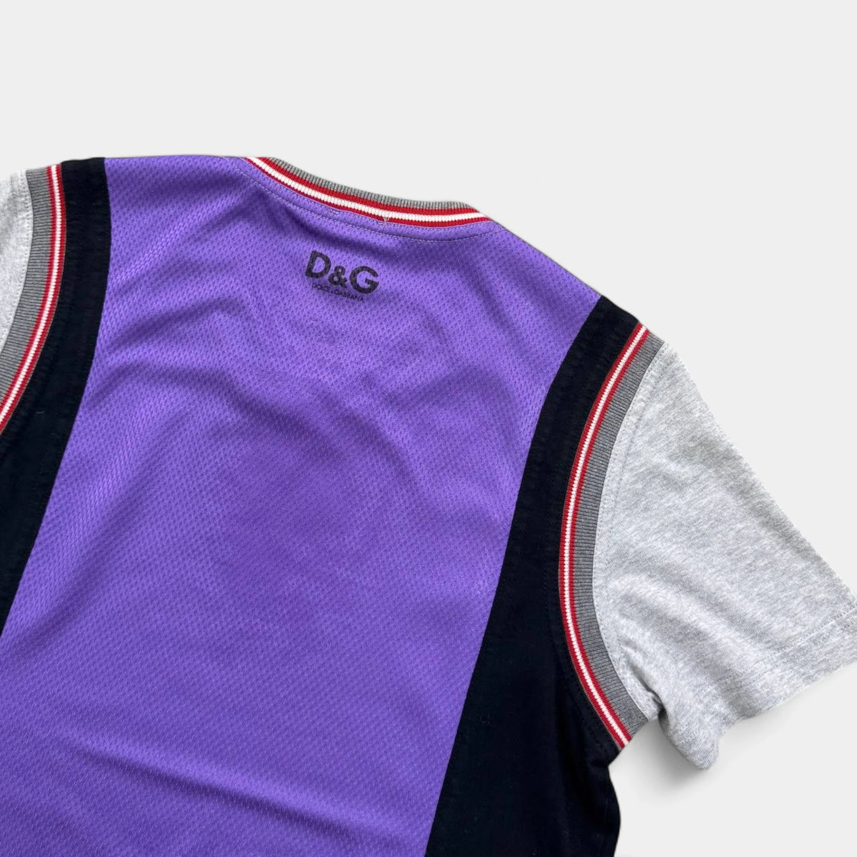 Dolce & Gabbana "Napolina Magica" 90s Cotton and Mesh Graphic T-Shirt