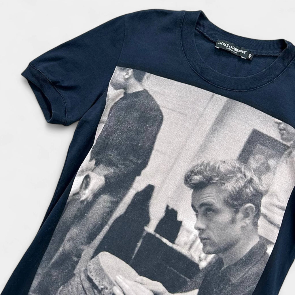 Dolce & Gabbana x James Dean Graphic Navy T-Shirt