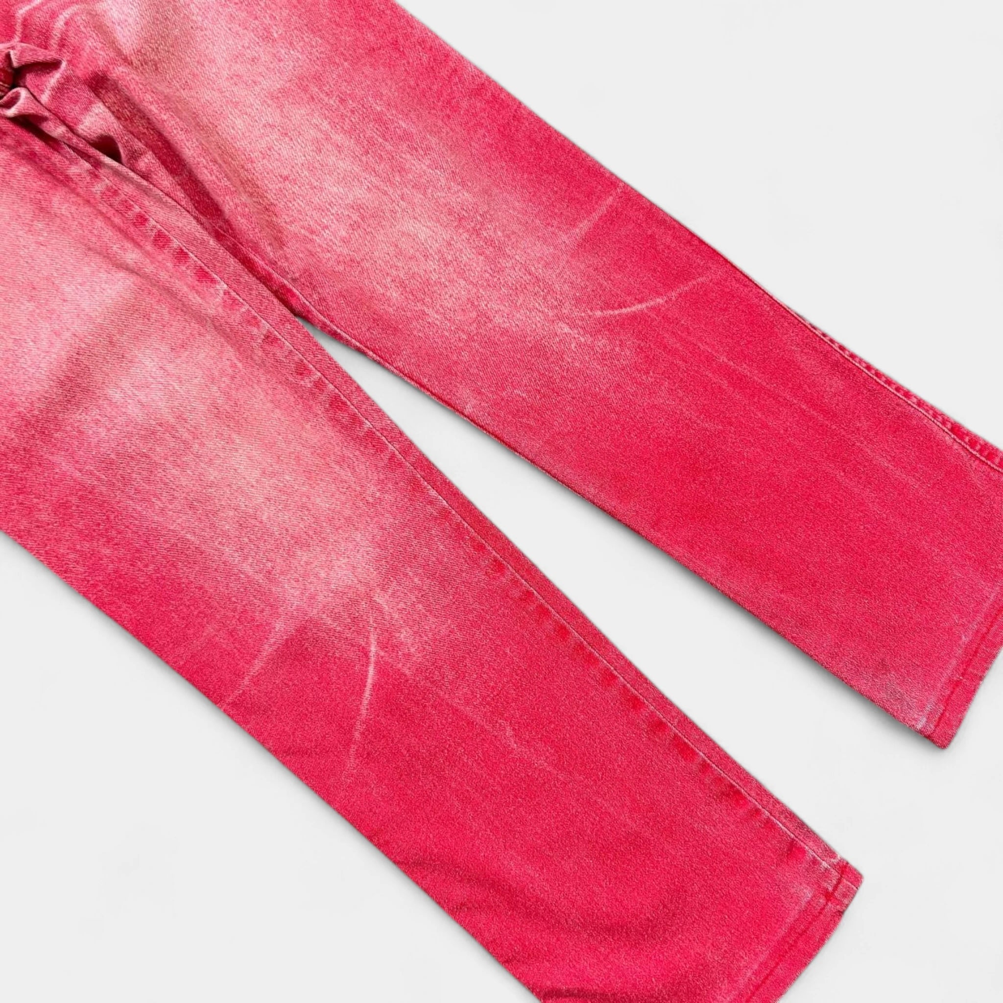Cavalli Jeans Red Printed Denim Jeans