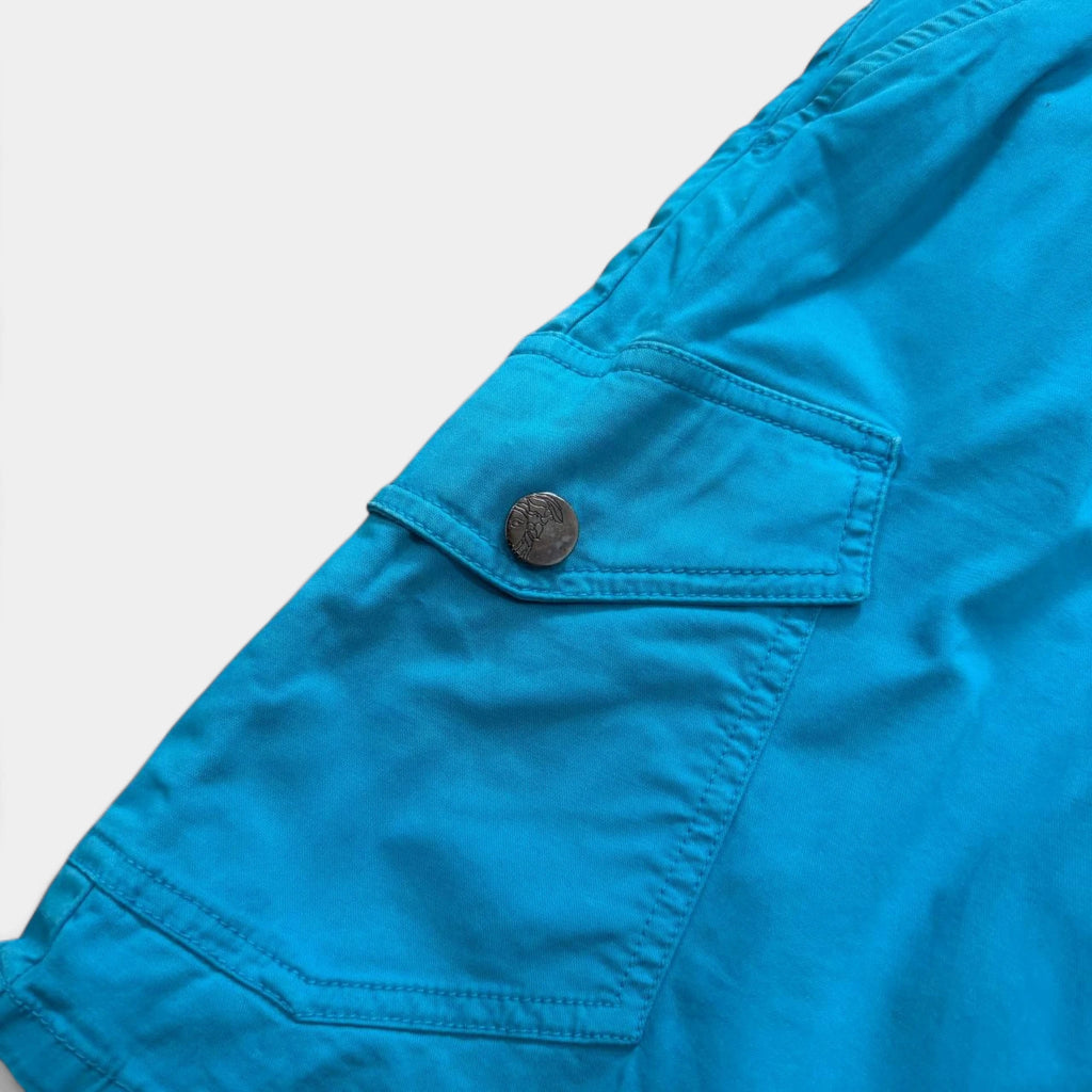 Versace Collection Blue Cargo Shorts