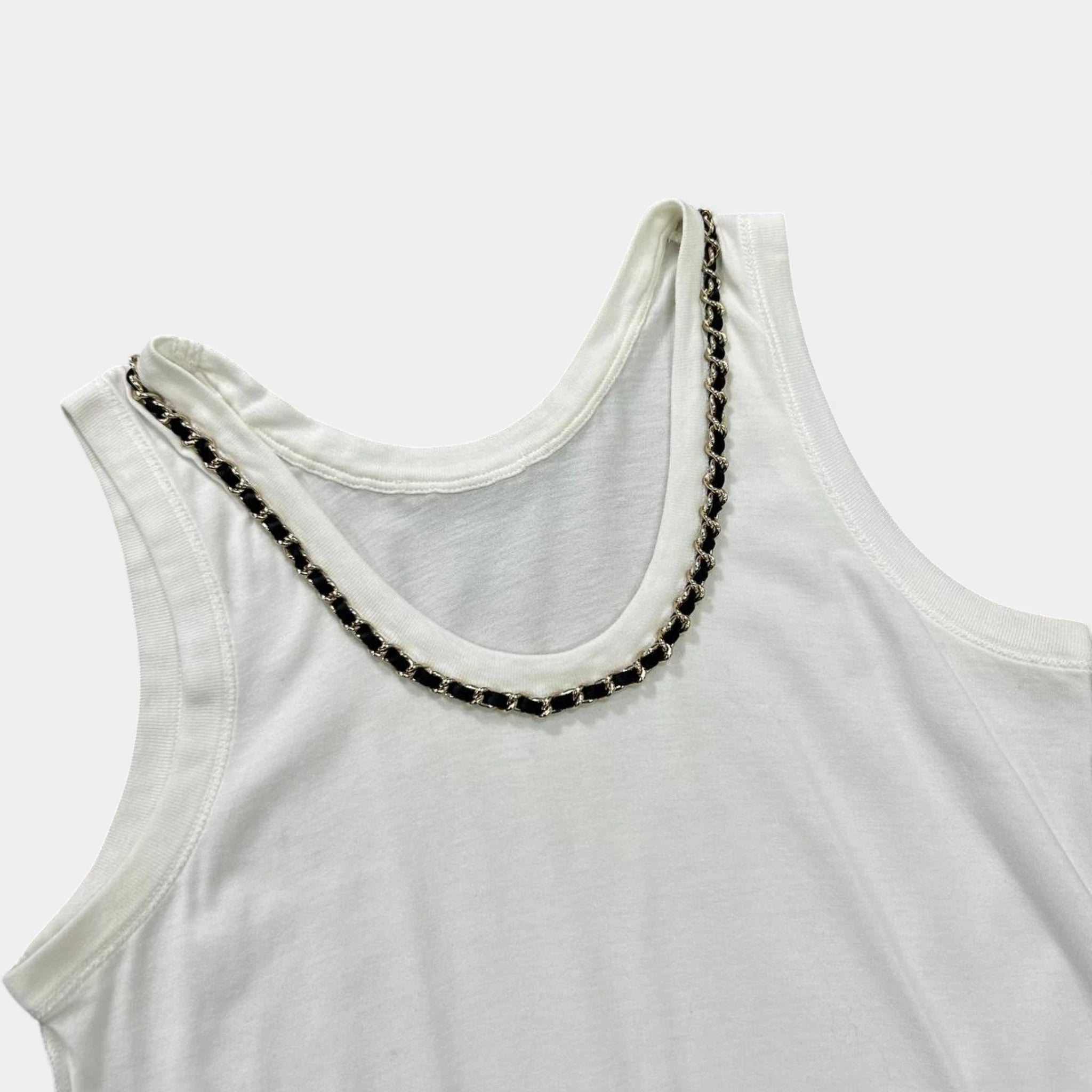 Dolce & Gabbana Metallic Gold Tank Top