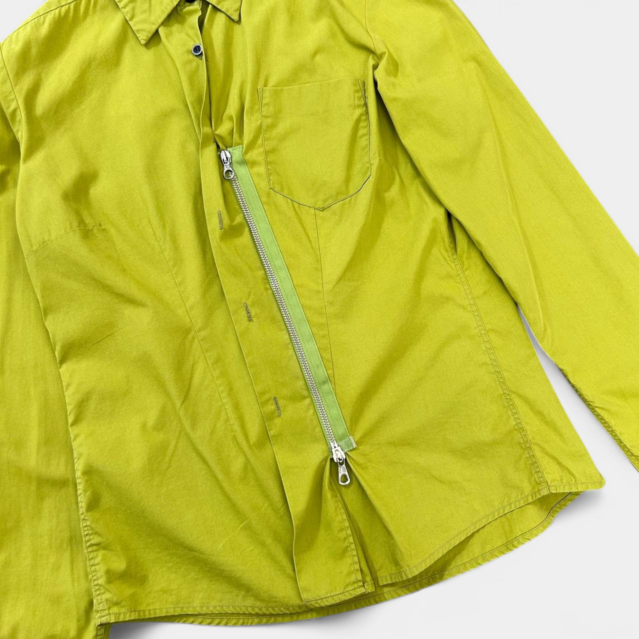Dries Van Noten Button-Zipper Shirt