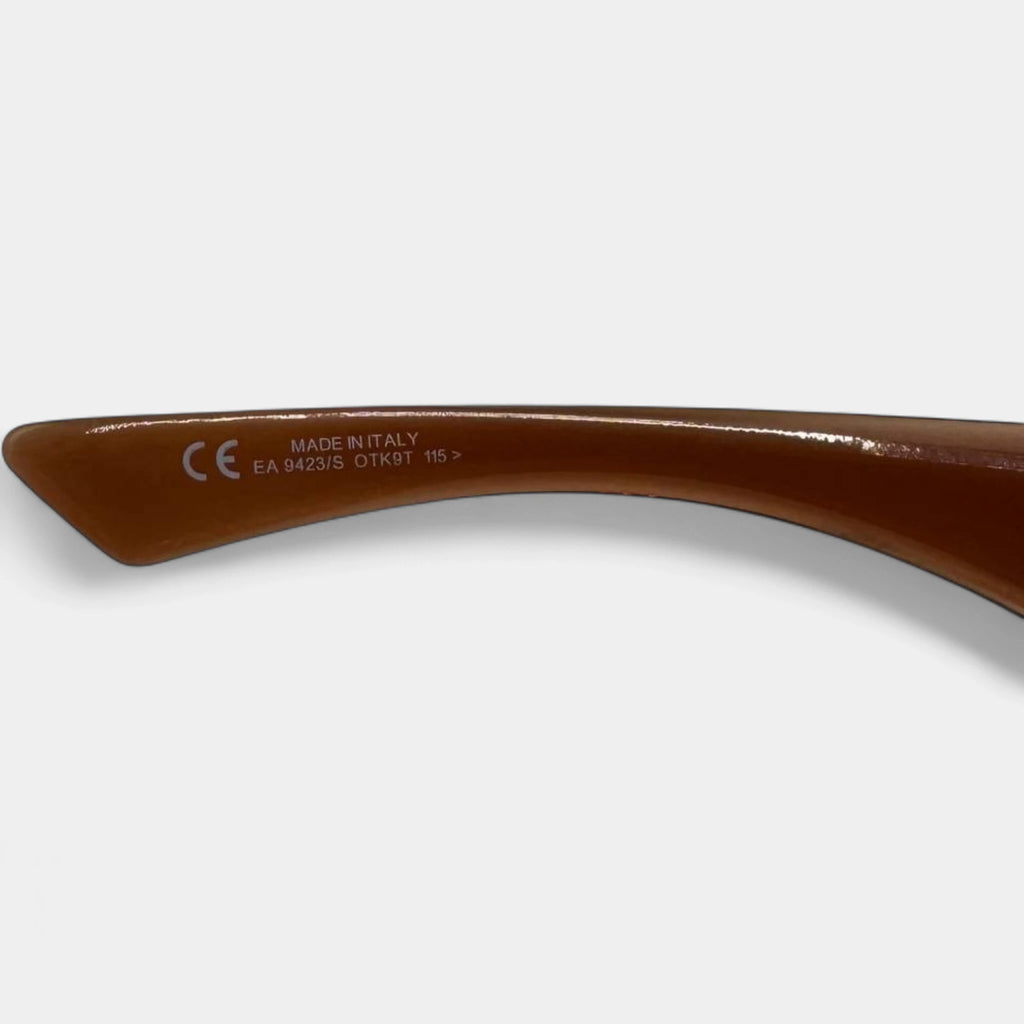 Emporio Armani 2000s Brown Visor Shield Sunglasses